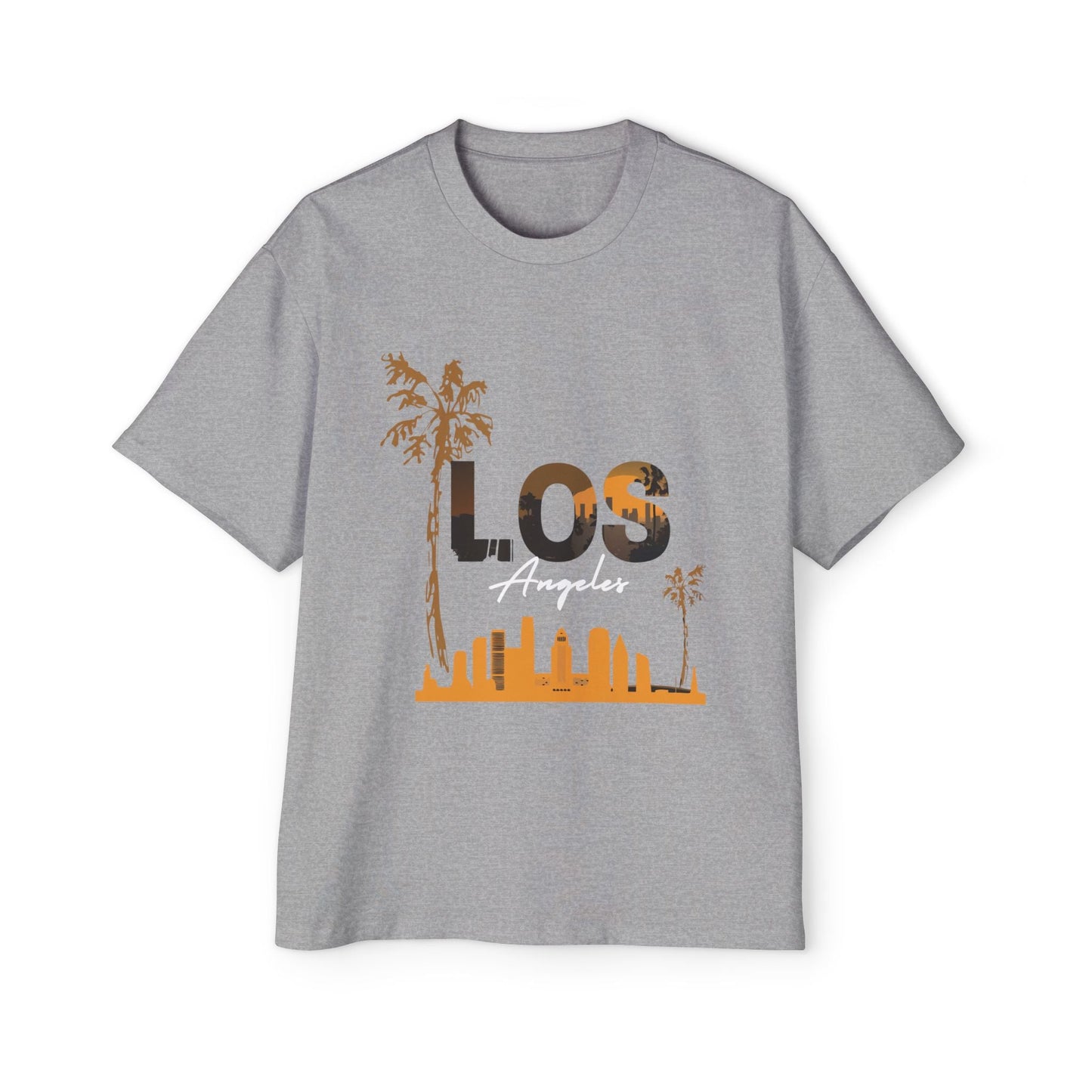 LA Oversized Tee - Casual Urban Wear, Gift for Him, Street Style, Summer Vibes, Travel Outfit, Comfortable Daily Wear - Maklenn