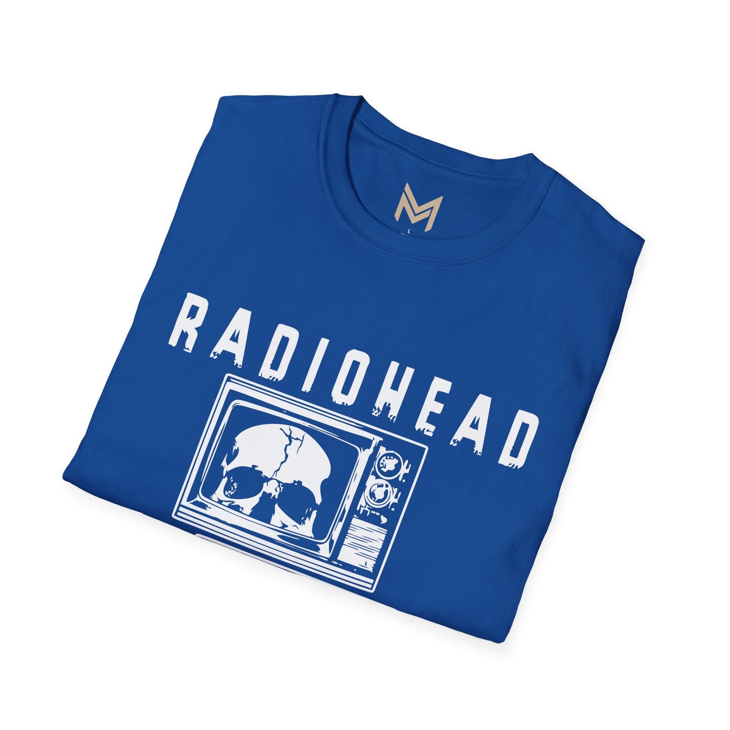 Radiohead Vintage Skull Graphic Tee | Unisex Softstyle T-Shirt, Band Merchandise, Music Lover Gift, Casual Wear, Festival Attire - Maklenn