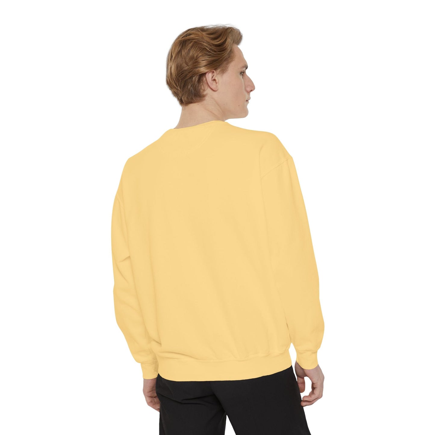 Snoop Dogg Inspired Unisex Garment-Dyed Sweatshirt - Hip Hop Style, Retro Fashion, Streetwear, Gift for Music Lovers, Cozy Apparel Printify