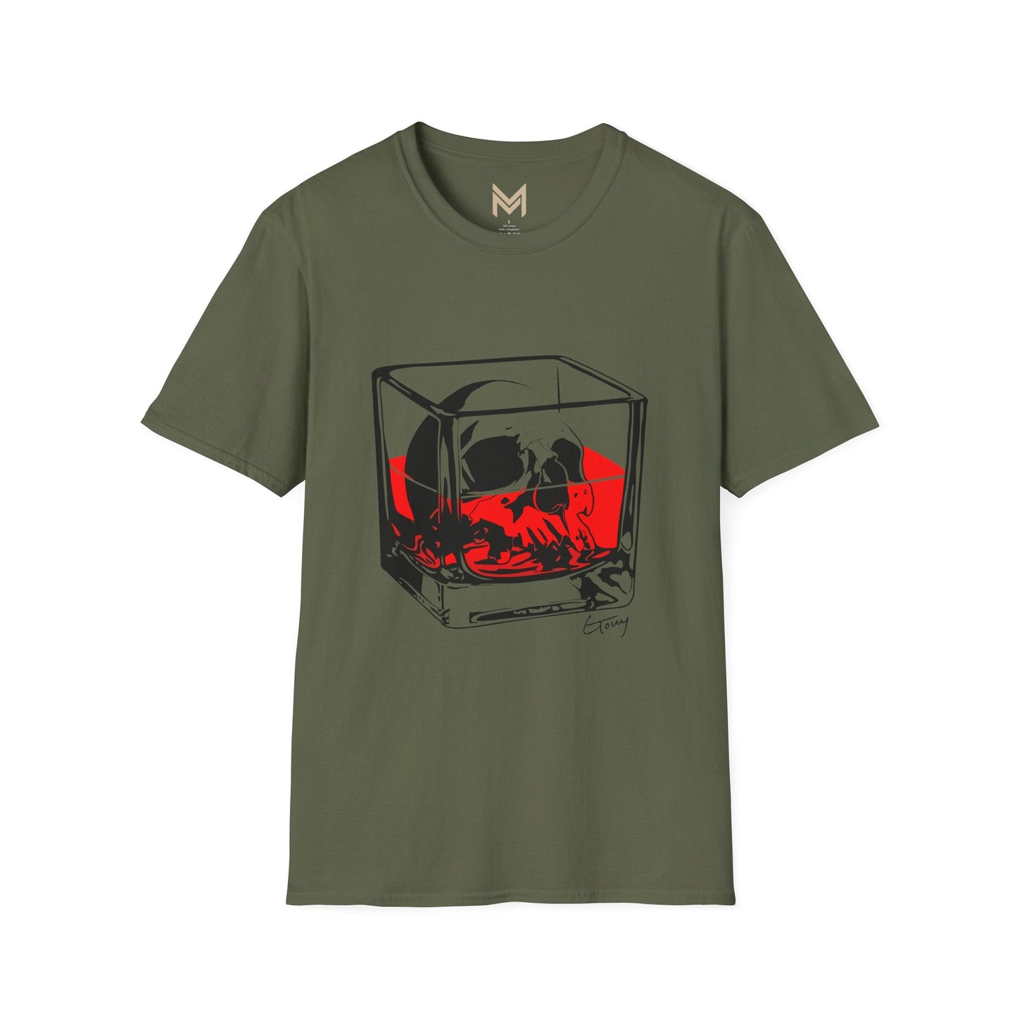 Whimsical Cocktail T-Shirt | Martini Design, Funny Gift for Bartenders, Party Attire, Unisex Soft T-Shirt, Unique Fashion - Maklenn