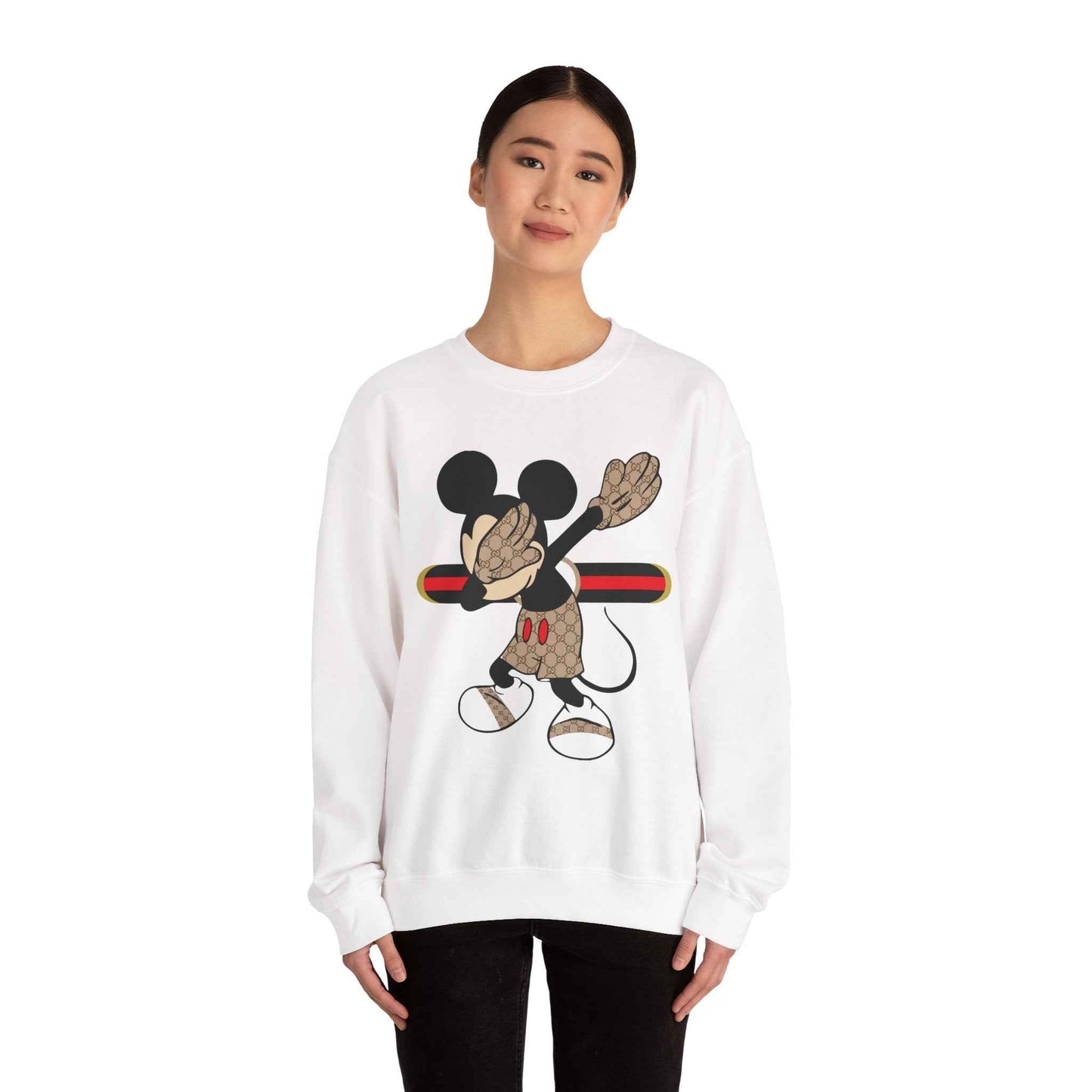 Mickey Mouse Graphic Crewneck Sweatshirt, Unisex Warm Casual Wear, Perfect for Disney Fans, Gift for Birthdays, Cozy Lounge Top