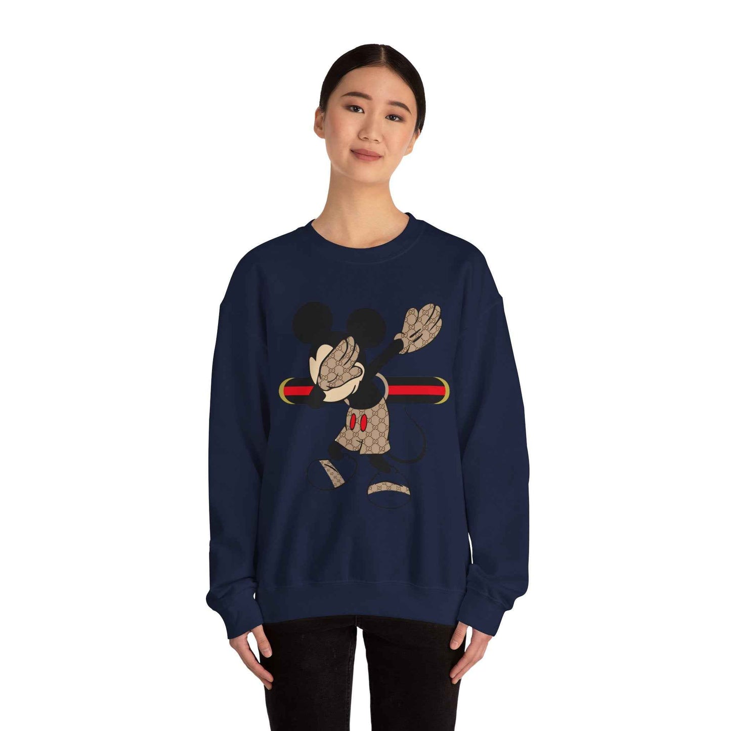 Mickey Mouse Graphic Crewneck Sweatshirt, Unisex Warm Casual Wear, Perfect for Disney Fans, Gift for Birthdays, Cozy Lounge Top