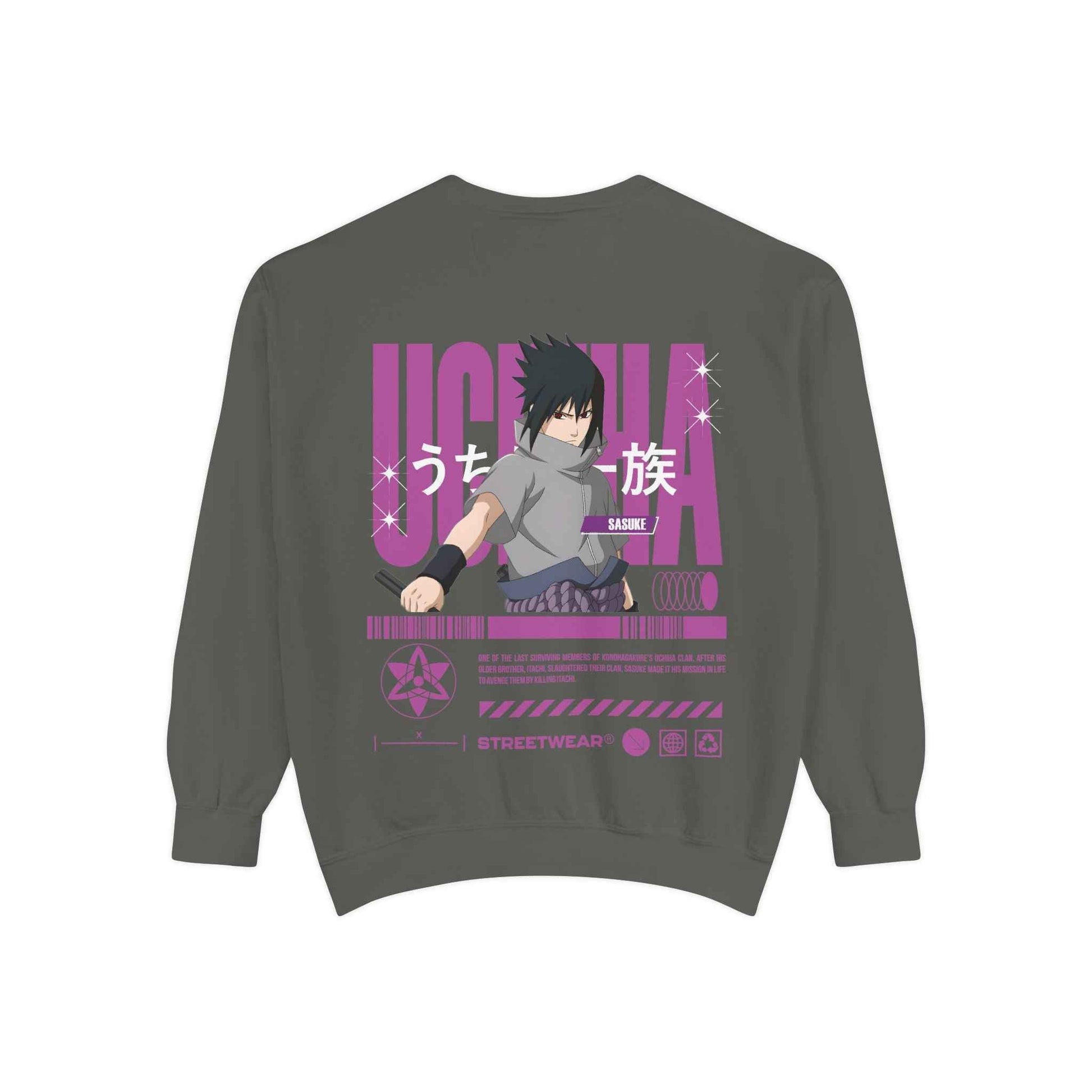 Uchiha Sasuke Sweatshirt - Stylish Anime Streetwear for True Fans - Maklenn