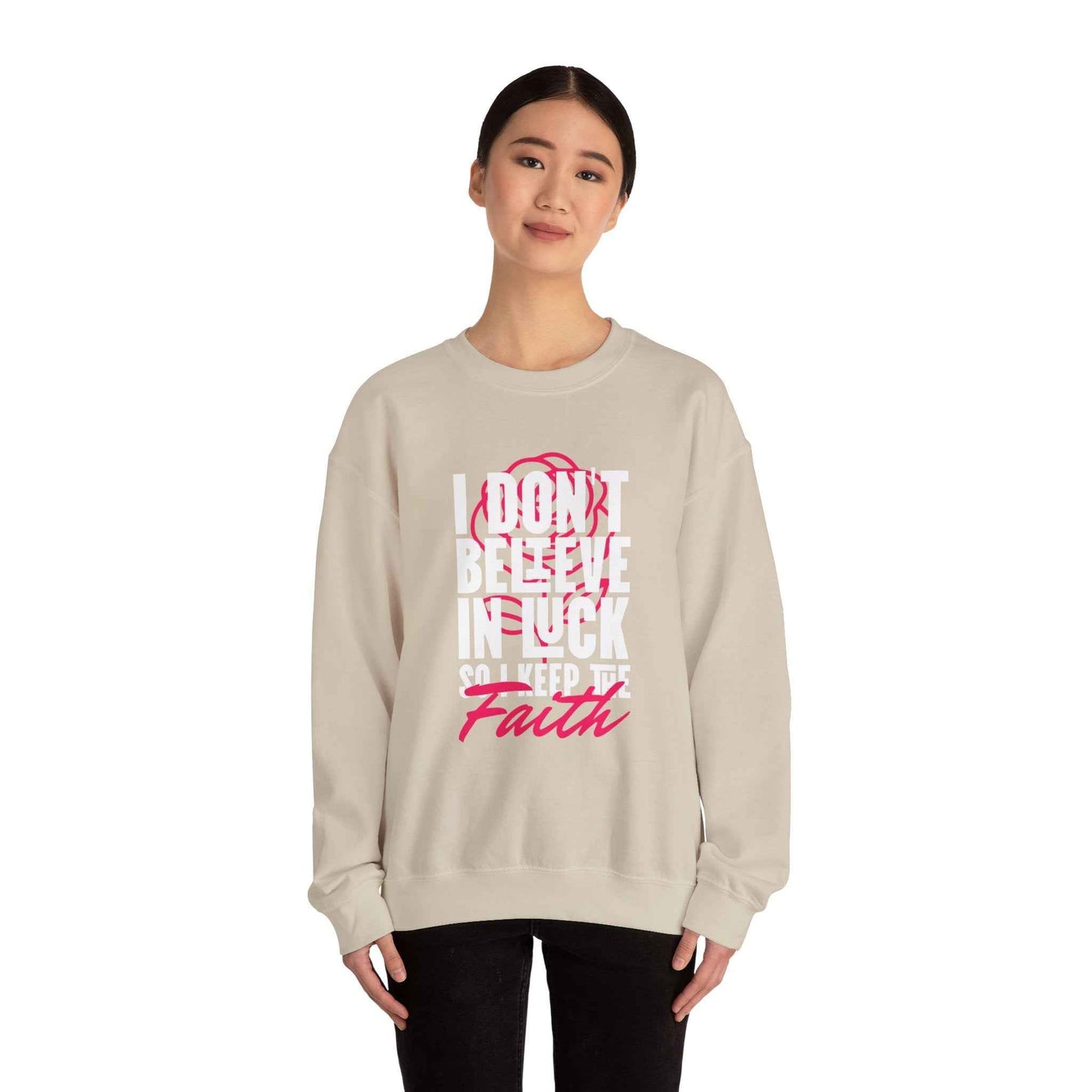 Inspirational Crewneck Sweatshirt - Motivational Apparel, Cozy Gift, Faith-Inspired Outfit, Trendy Casual Wear, Perfect for Holidays