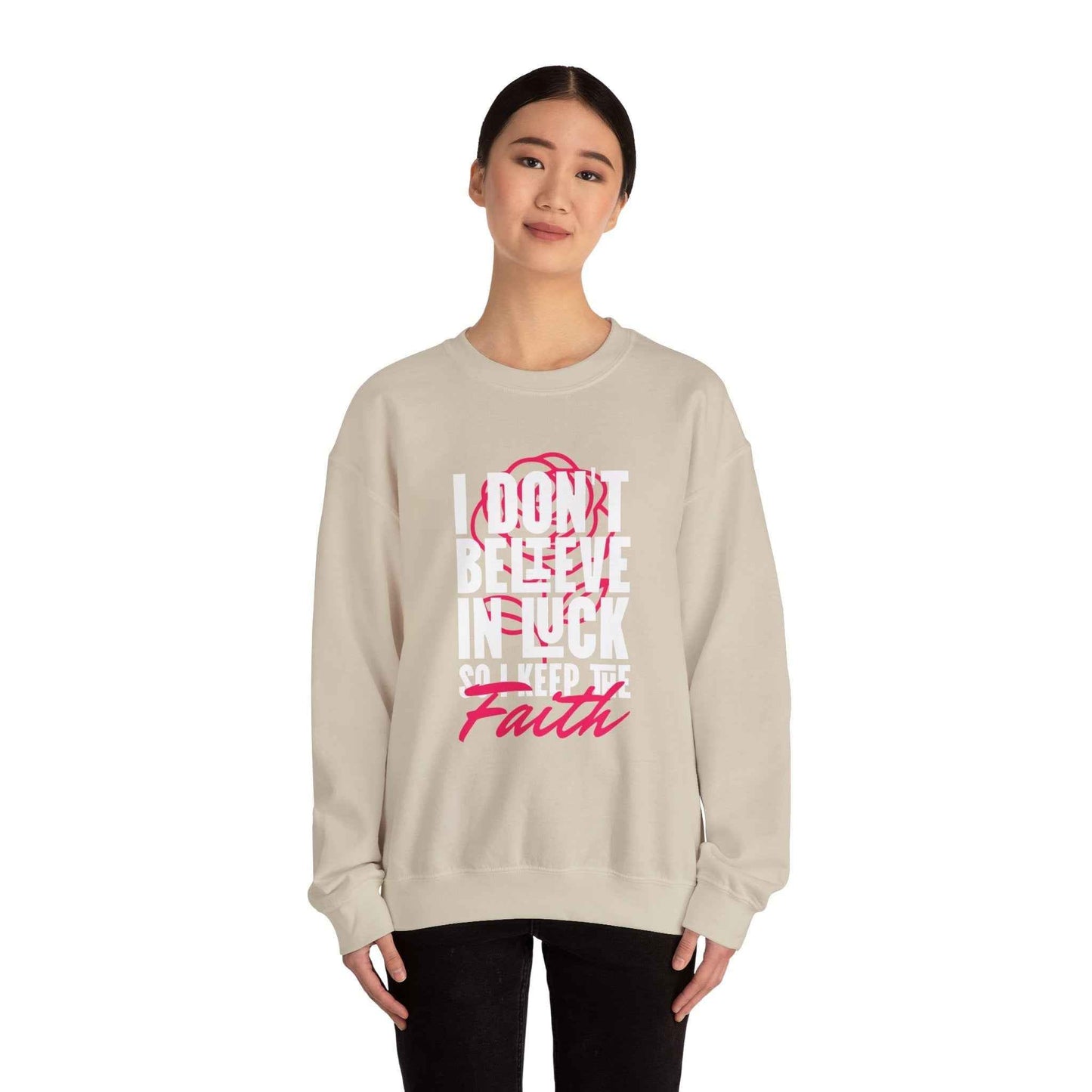 Inspirational Crewneck Sweatshirt - Cozy Motivational Apparel for Faith and Holidays, Trendy Casual Wear Gift - Maklenn