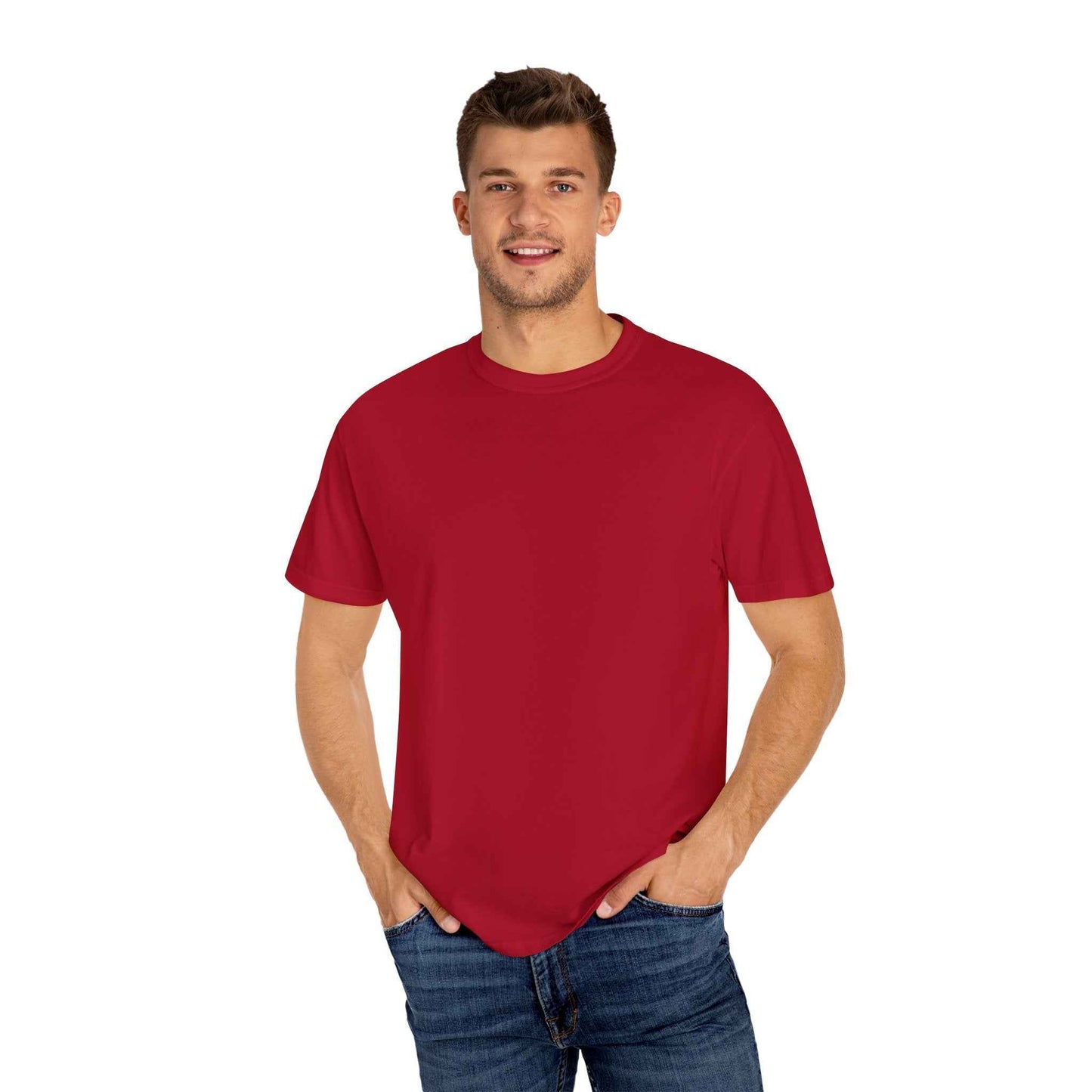 Artistic Garment-Dyed T-Shirt, Unisex Graphic Tee, Unique Casual Wear, Statement Top, Gift for Art Lovers, Everyday Comfort Tee