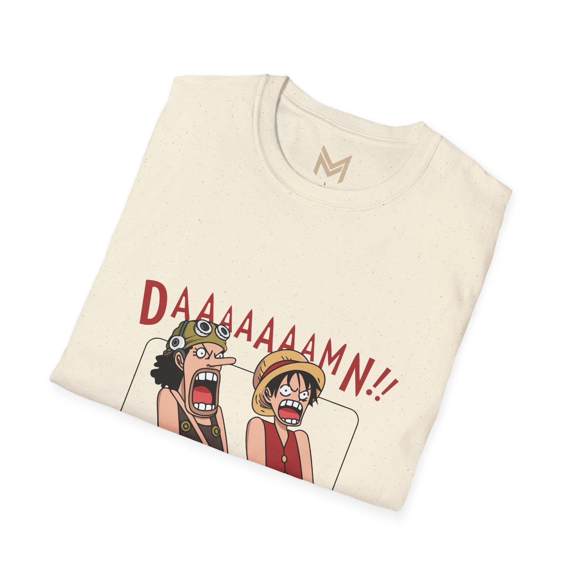 Funny Graphic Tee - DAAMMMN!! T-Shirt, Casual Wear, Gift for Friends, Anime Lovers, Birthday Gift, Everyday Humor - Maklenn