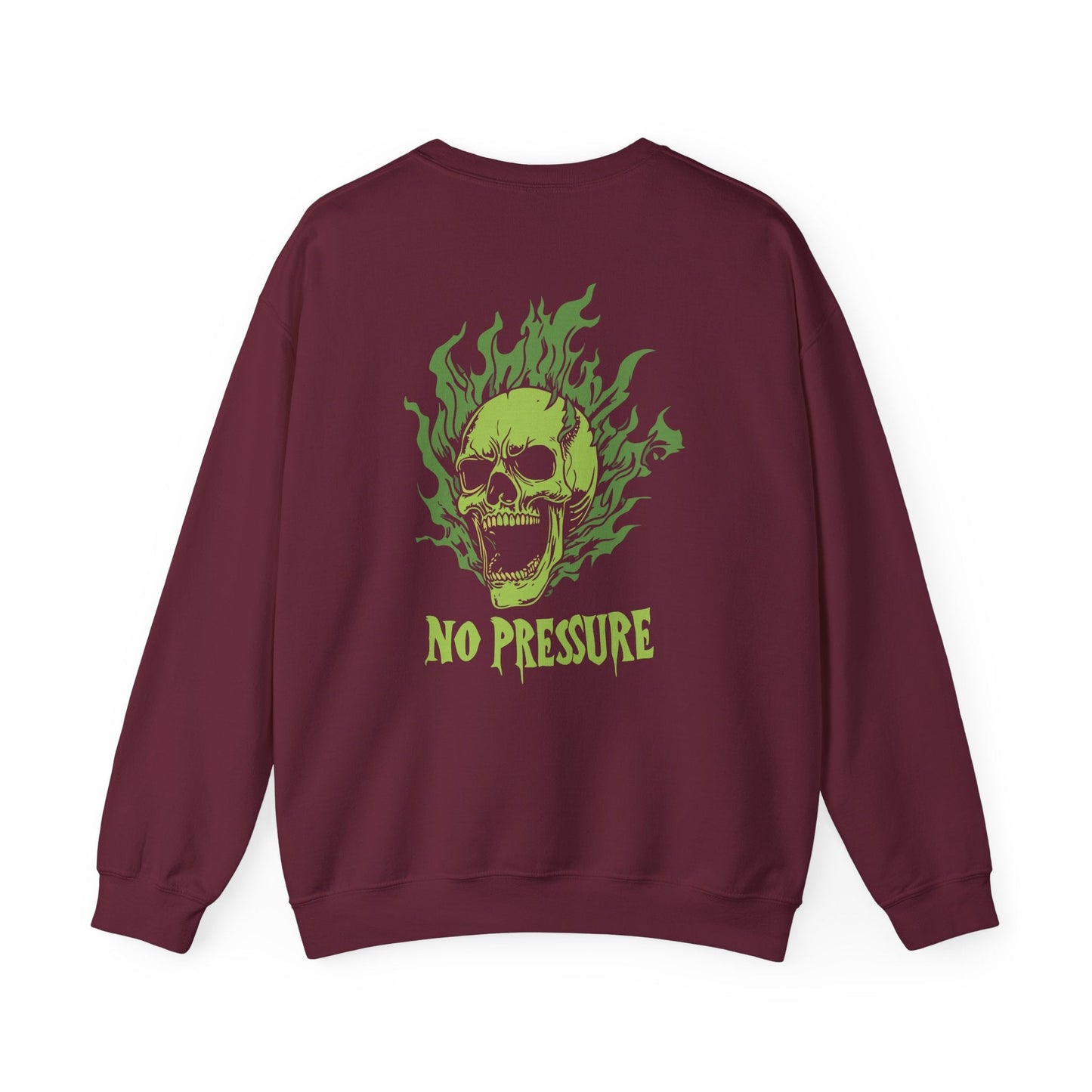 No Pressure Unisex Heavy Blend™ Crewneck Sweatshirt, Funny Sweatshirt, Gift for Him, Gift for Her, Casual Style, Halloween Apparel - Maklenn