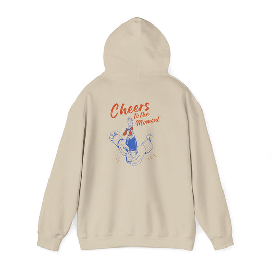 Cheers to the Moment Hoodie - Cozy Sweatshirt for Celebrations, Casual Wear, Gift for Friends, Unisex Apparel, Everyday Comfort - Maklenn
