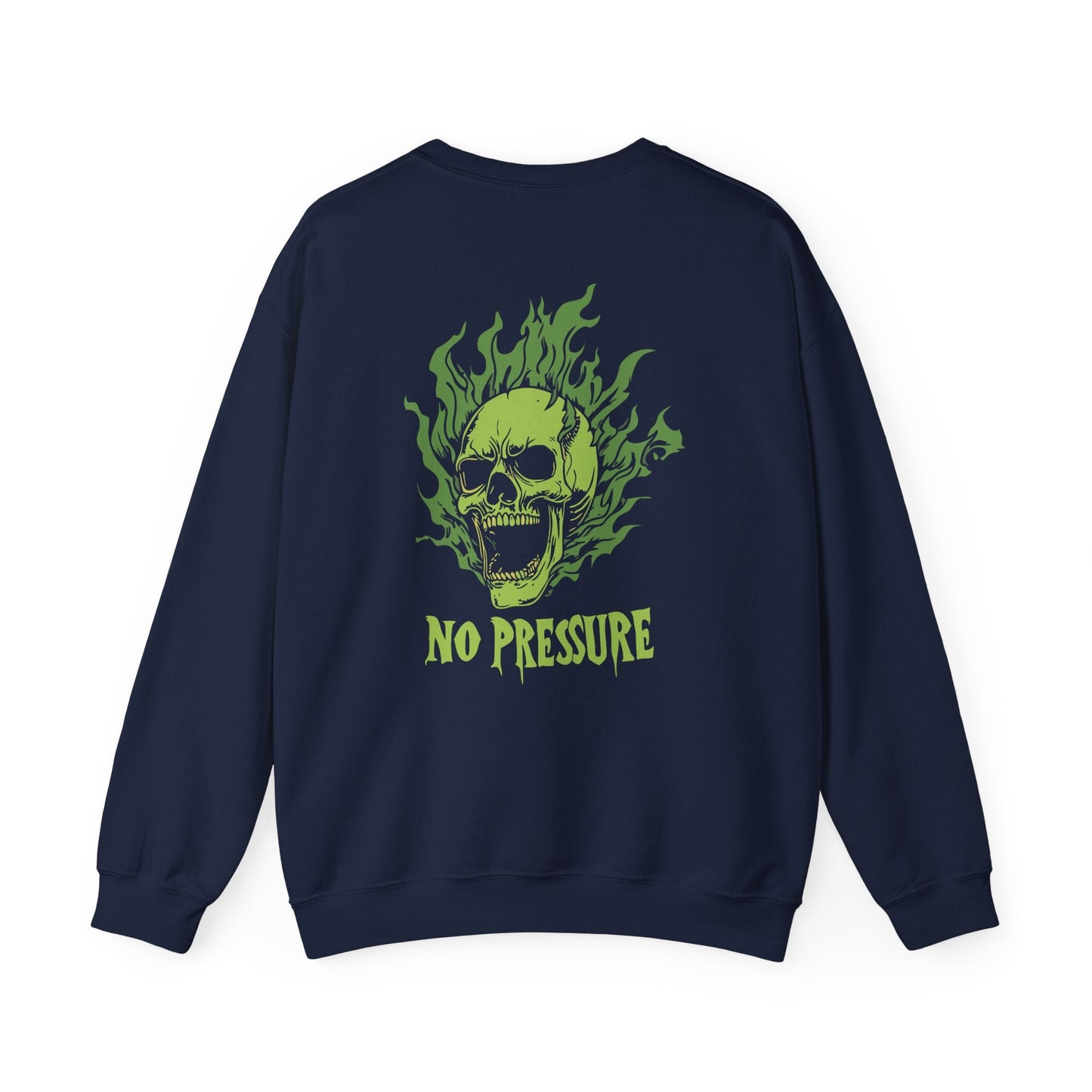 No Pressure Unisex Heavy Blend™ Crewneck Sweatshirt, Funny Sweatshirt, Gift for Him, Gift for Her, Casual Style, Halloween Apparel - Maklenn