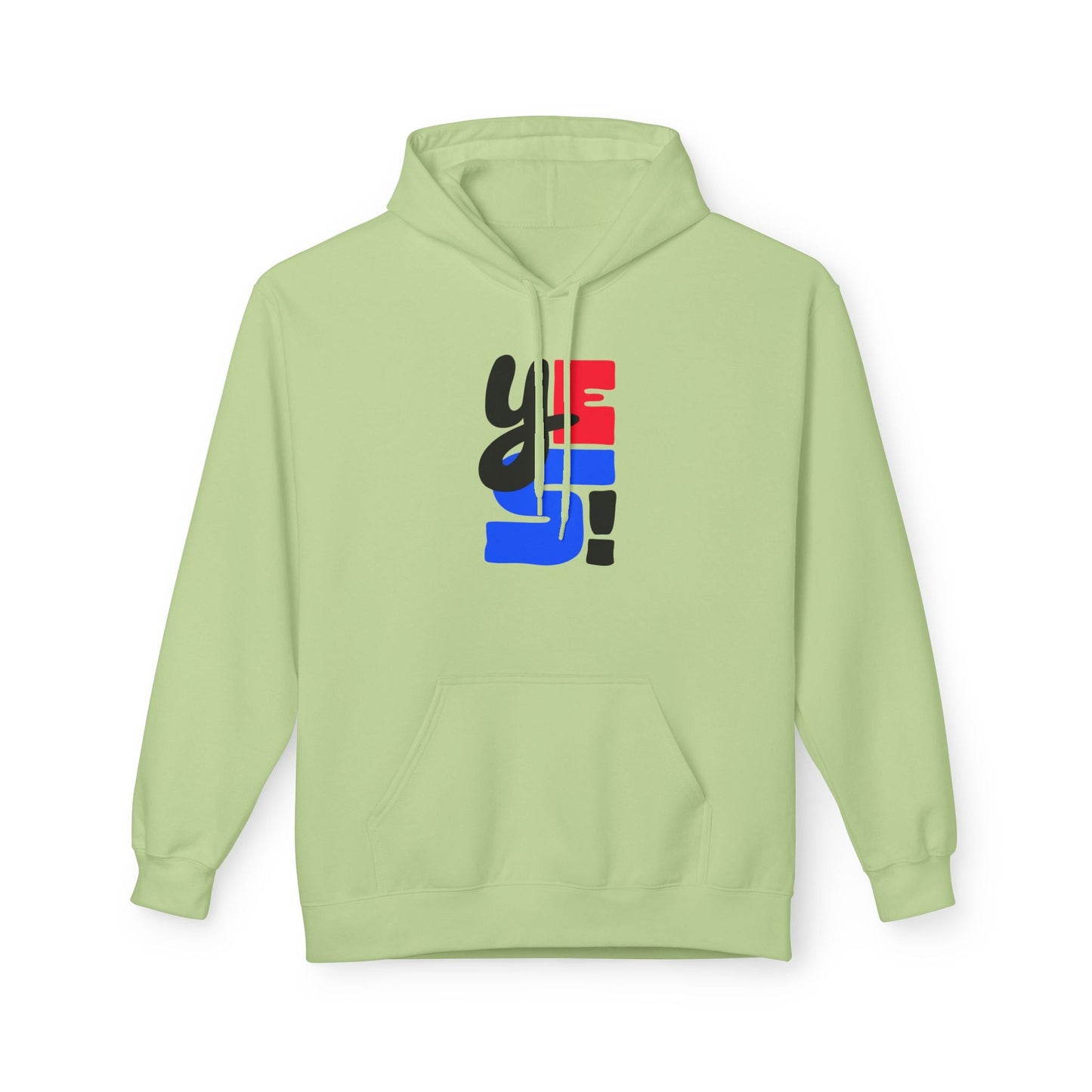 Fleece Hoodie with Bold Graphic Design, Comfortable Casual Wear for Everyday, Perfect for Holidays, Gifts for Friends, Layering Piece - Maklenn