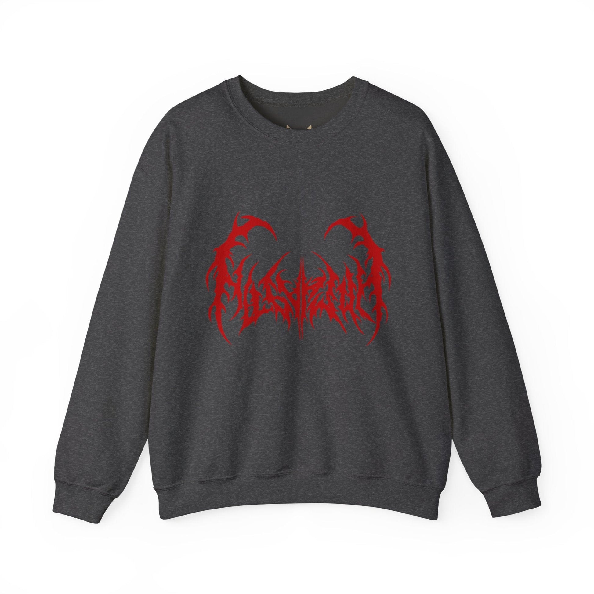 Gothic Graphic Sweatshirt, Trendy Unisex Crewneck, Perfect for Concerts, Casual Outings, Gift for Music Lovers, Halloween Apparel - Maklenn