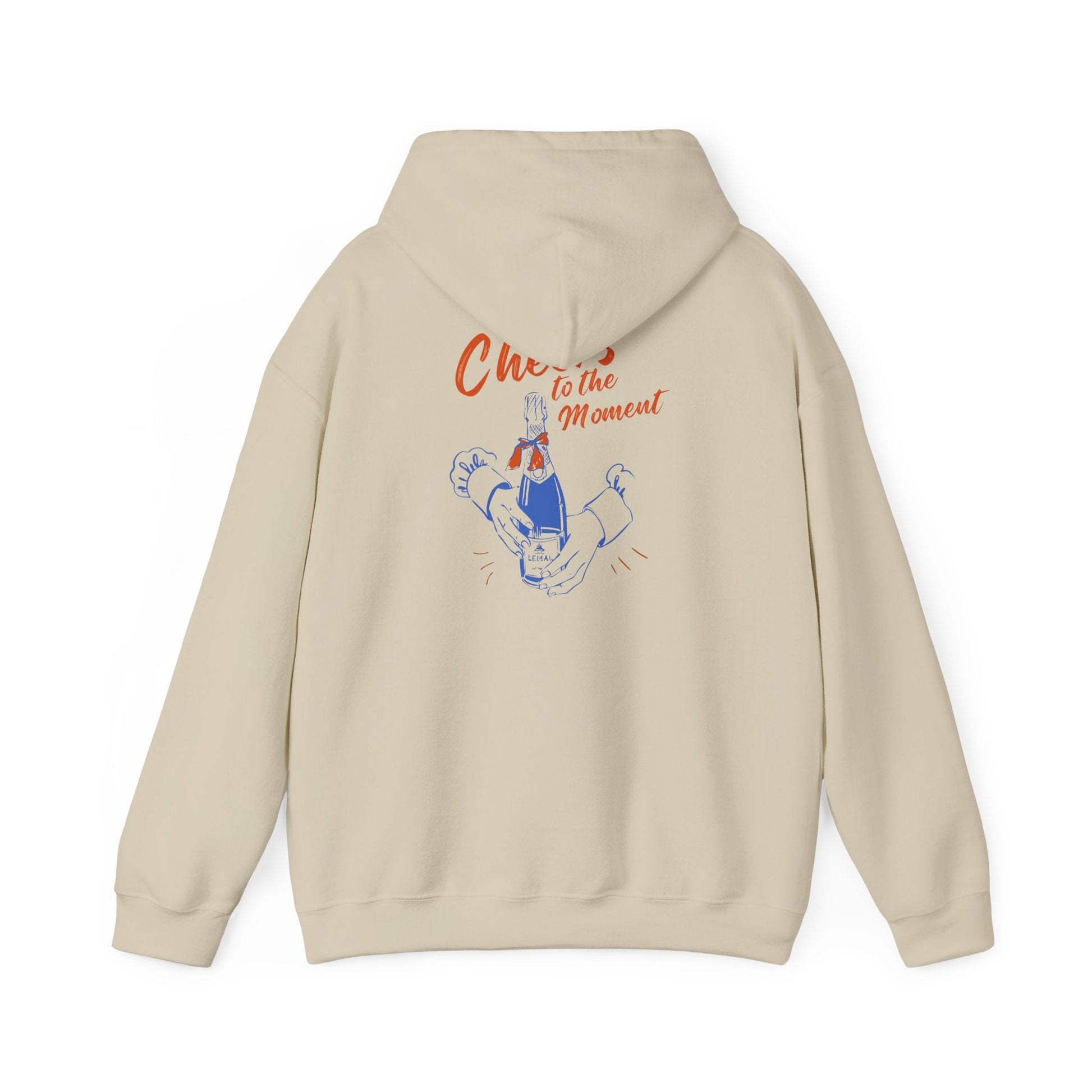 Cheers to the Moment Hoodie - Cozy Sweatshirt for Celebrations, Casual Wear, Gift for Friends, Unisex Apparel, Everyday Comfort - Maklenn