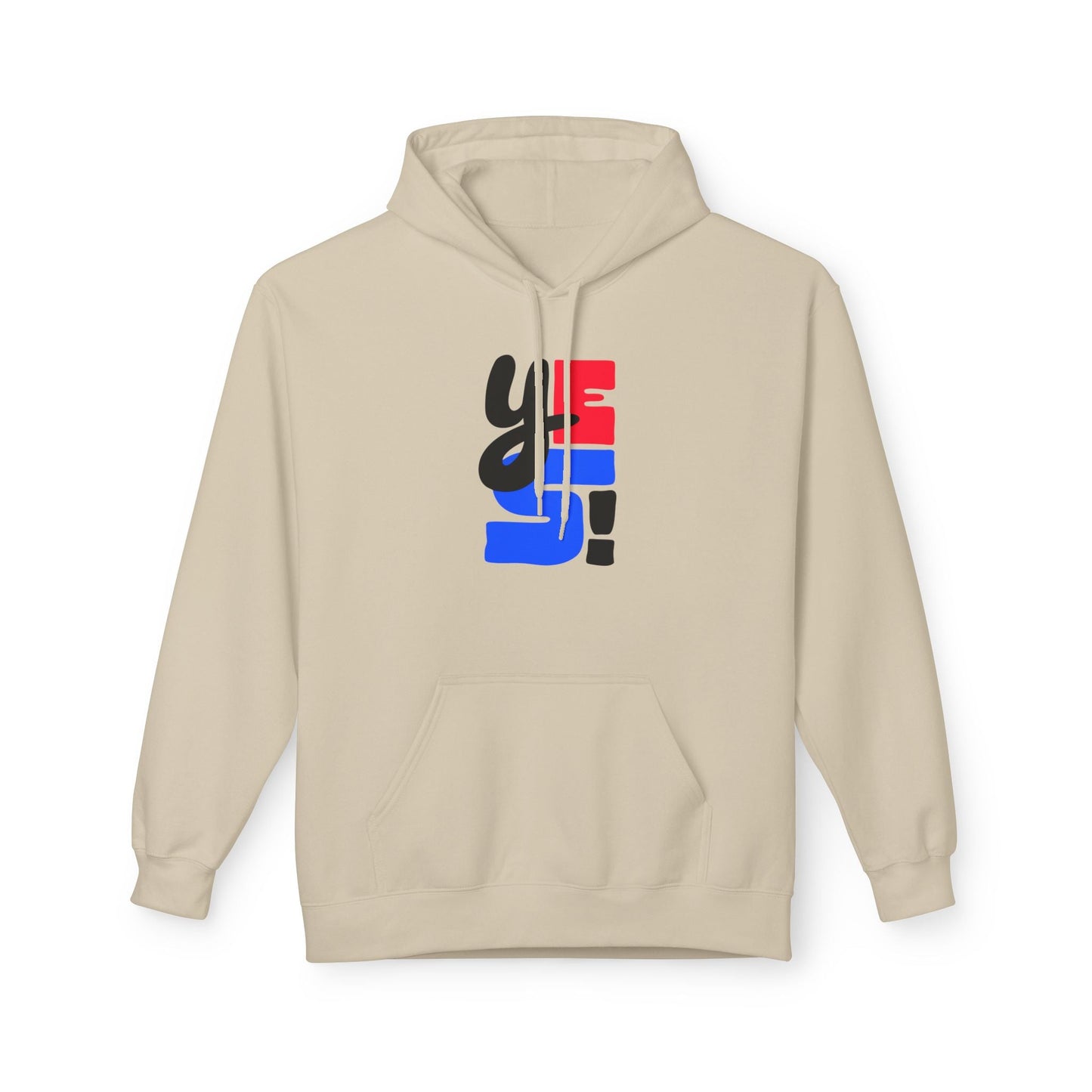 Fleece Hoodie with Bold Graphic Design, Comfortable Casual Wear for Everyday, Perfect for Holidays, Gifts for Friends, Layering Piece - Maklenn