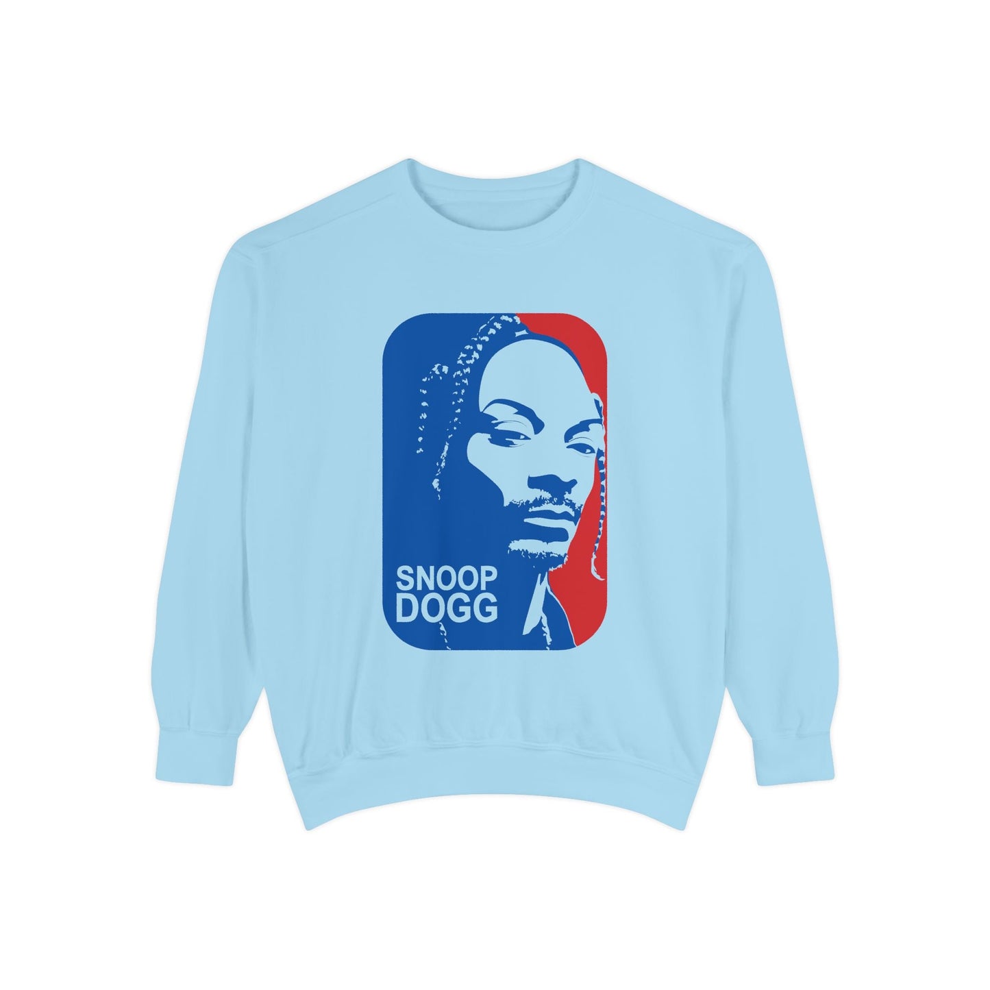 Snoop Dogg Inspired Unisex Garment-Dyed Sweatshirt - Hip Hop Style, Retro Fashion, Streetwear, Gift for Music Lovers, Cozy Apparel Printify