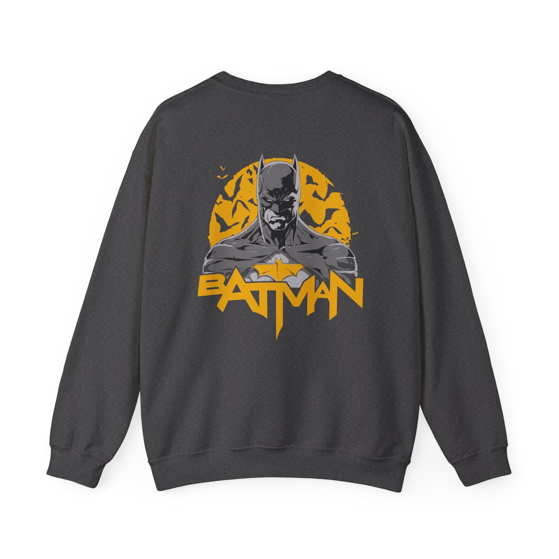 Batman Graphic Unisex Sweatshirt, Cozy Bat Symbol Sweater for Fans, Gift for Comics Lovers, Casual Wear, Birthday Gift, Halloween Apparel - Maklenn