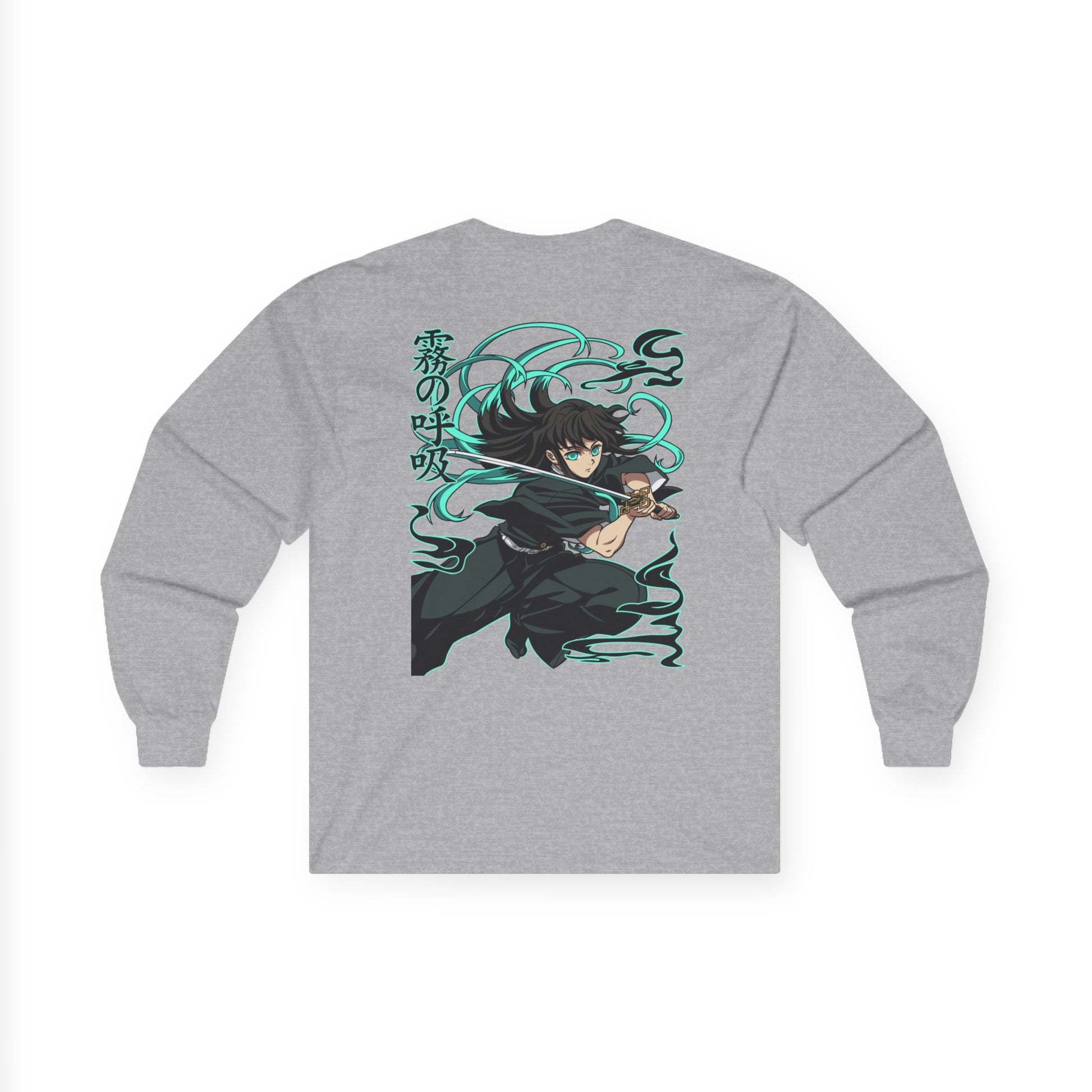 Long Sleeve Tee - Muichiro Tokito (Mist) Hashira Demon Slayer Design Printify