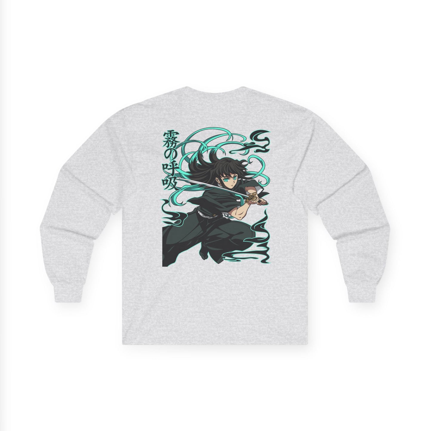 Long Sleeve Tee - Muichiro Tokito (Mist) Hashira Demon Slayer Design Printify