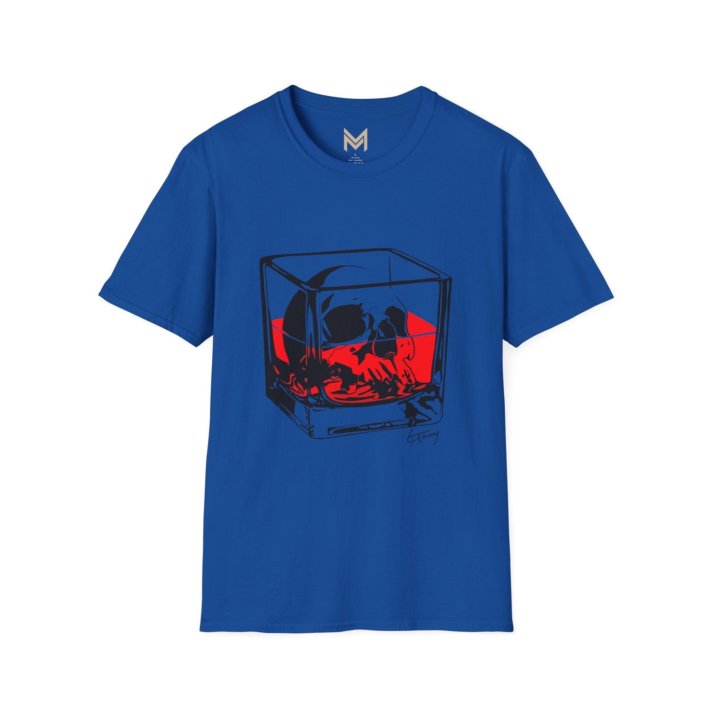 Whimsical Cocktail T-Shirt | Martini Design, Funny Gift for Bartenders, Party Attire, Unisex Soft T-Shirt, Unique Fashion - Maklenn