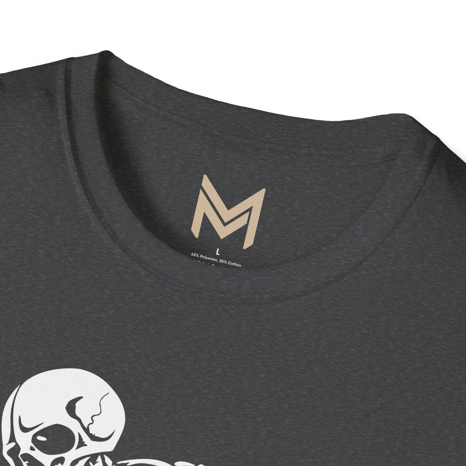 Skeleton Motorcycle T-Shirt | Unisex Softstyle Tee | Perfect for Halloween, Biker Events, Casual Wear, Festival Outfit, Gift Idea - Maklenn