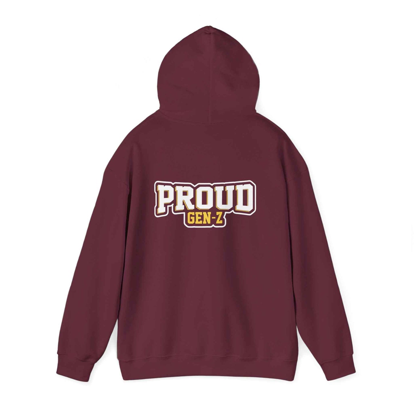 Proud Gen-Z Hoodie, Cozy Streetwear for Teens, Unisex Sweatshirt, Perfect Gift for Graduations, Everyday Casual Wear, Trendy Apparel