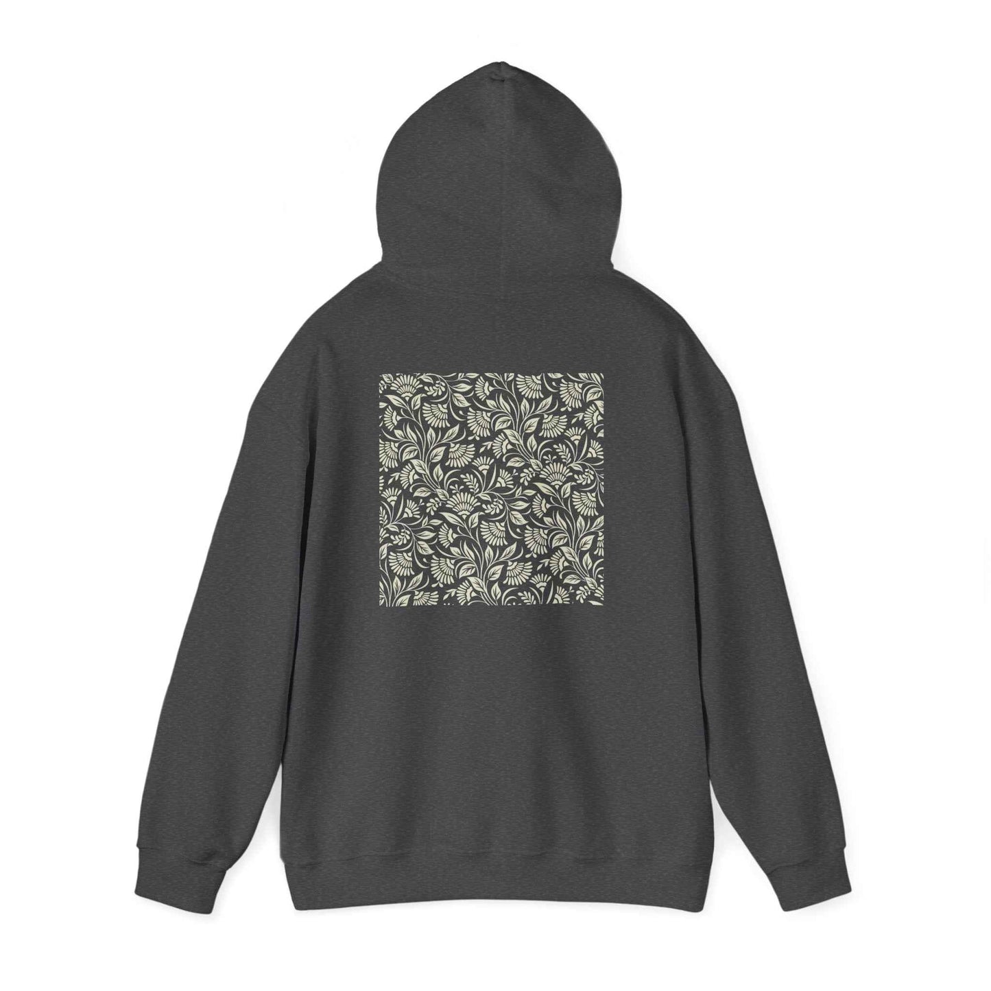 Floral Print Unisex Heavy Blend Hoodie - Cozy Streetwear, Gift for Her, Fall Fashion, Casual Layering, Mother’s Day, Girl aesthetic, Everyday Comfort