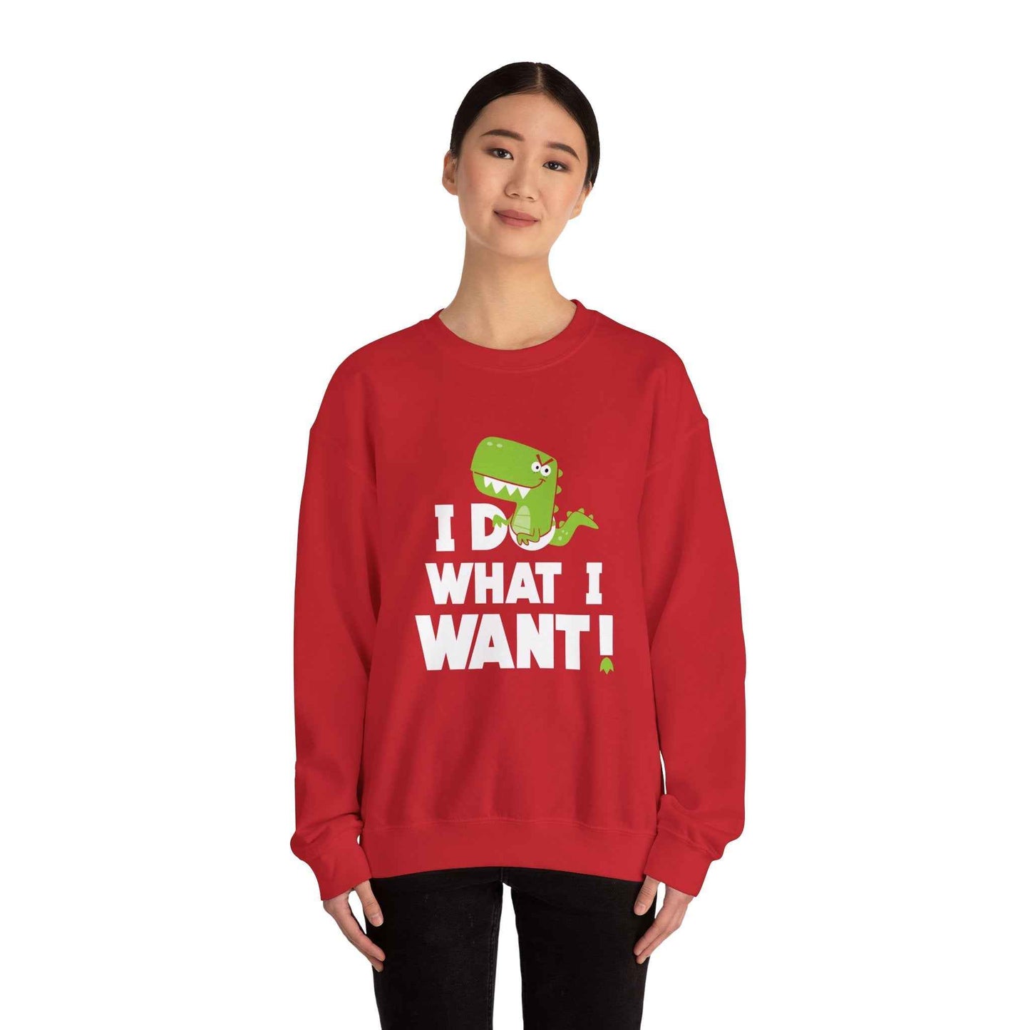 Dinosaur Quote Sweatshirt, Funny Crewneck, Gifts for Kids & Teens, Birthday or Holiday Apparel, Cute Graphic Sweater