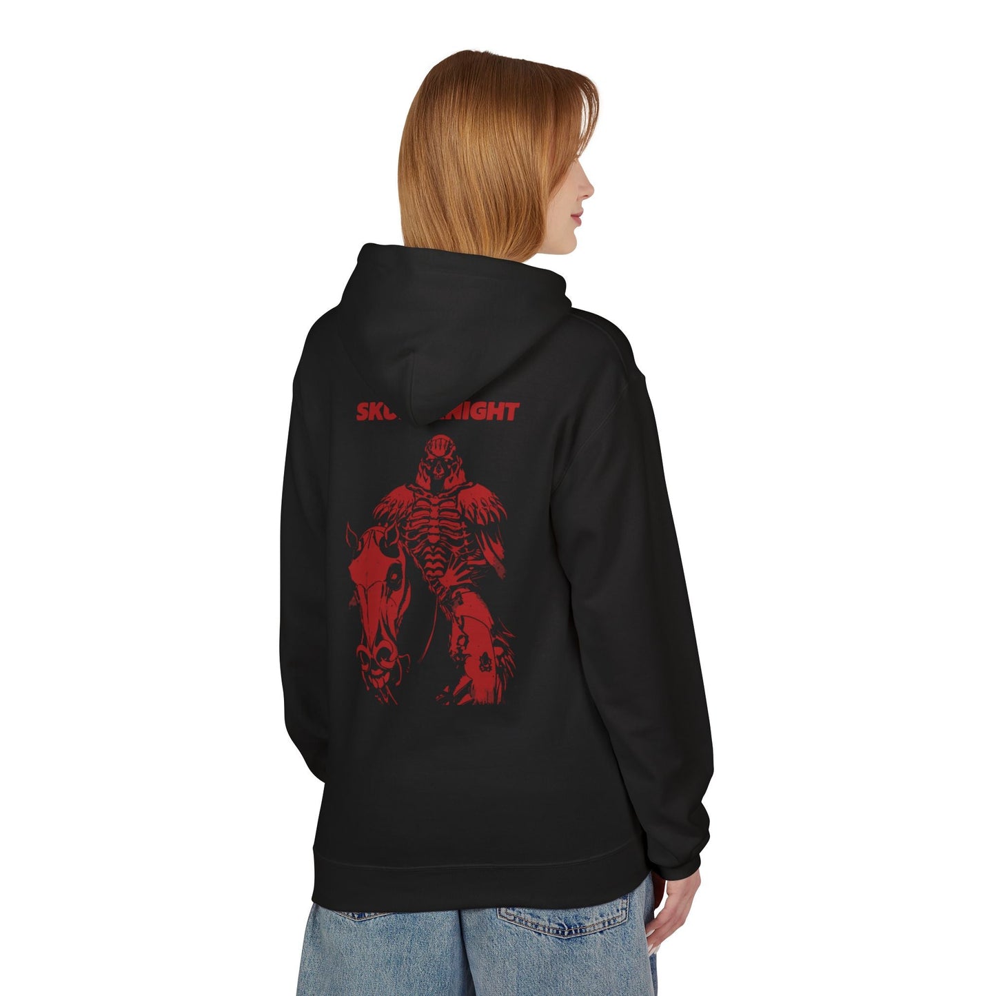 Skull Night Unisex Hoodie, Cozy Graphic Sweatshirt for Everyday Wear, Perfect Gift for Halloween or Casual Style, Streetwear Essential Printify