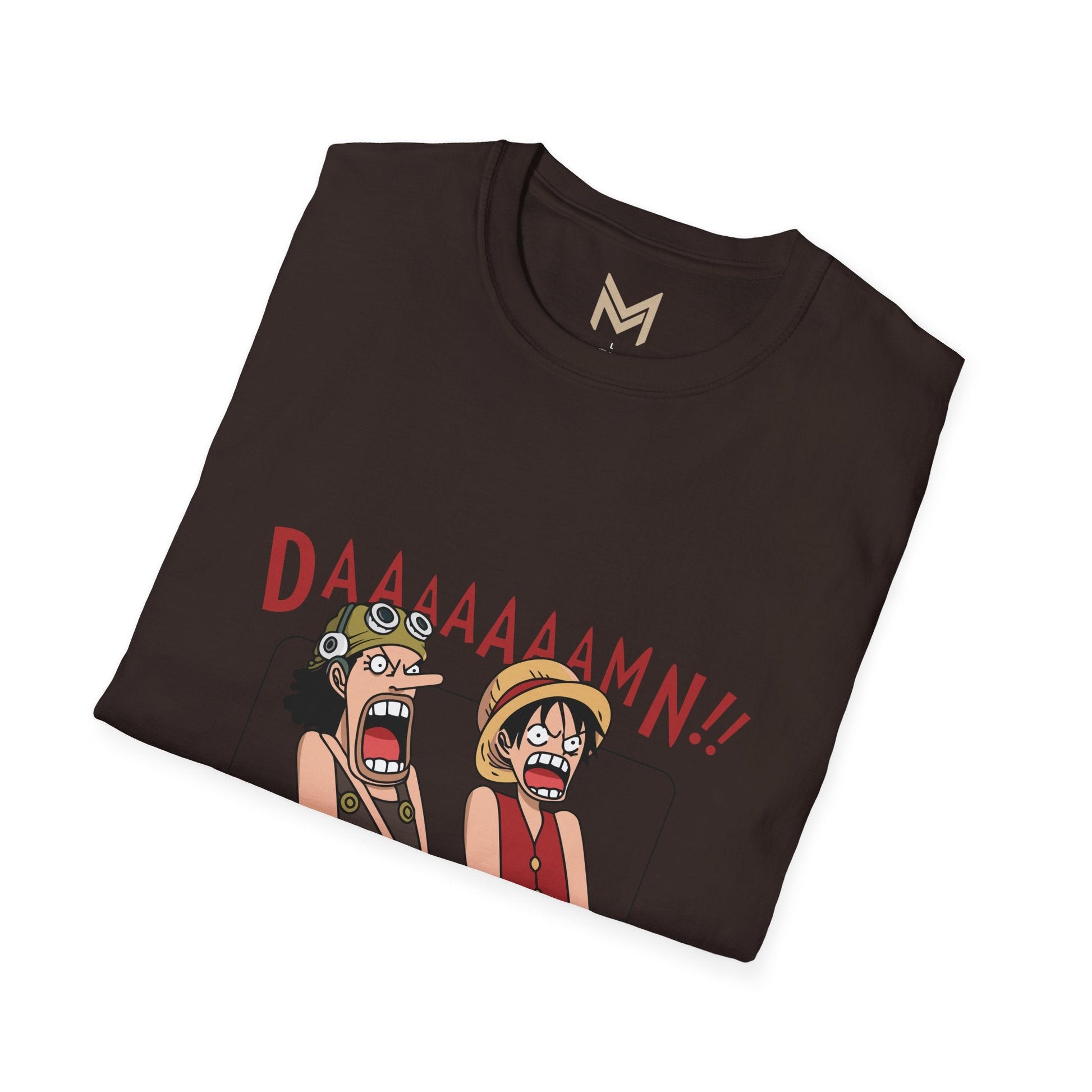 Funny Graphic Tee - DAAMMMN!! T-Shirt, Casual Wear, Gift for Friends, Anime Lovers, Birthday Gift, Everyday Humor - Maklenn