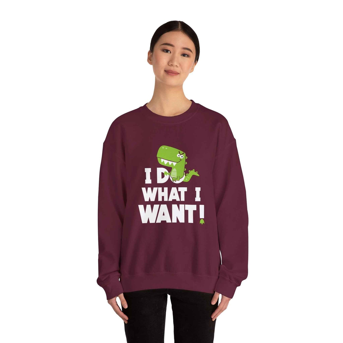 Dinosaur Quote Sweatshirt, Funny Crewneck, Gifts for Kids & Teens, Birthday or Holiday Apparel, Cute Graphic Sweater