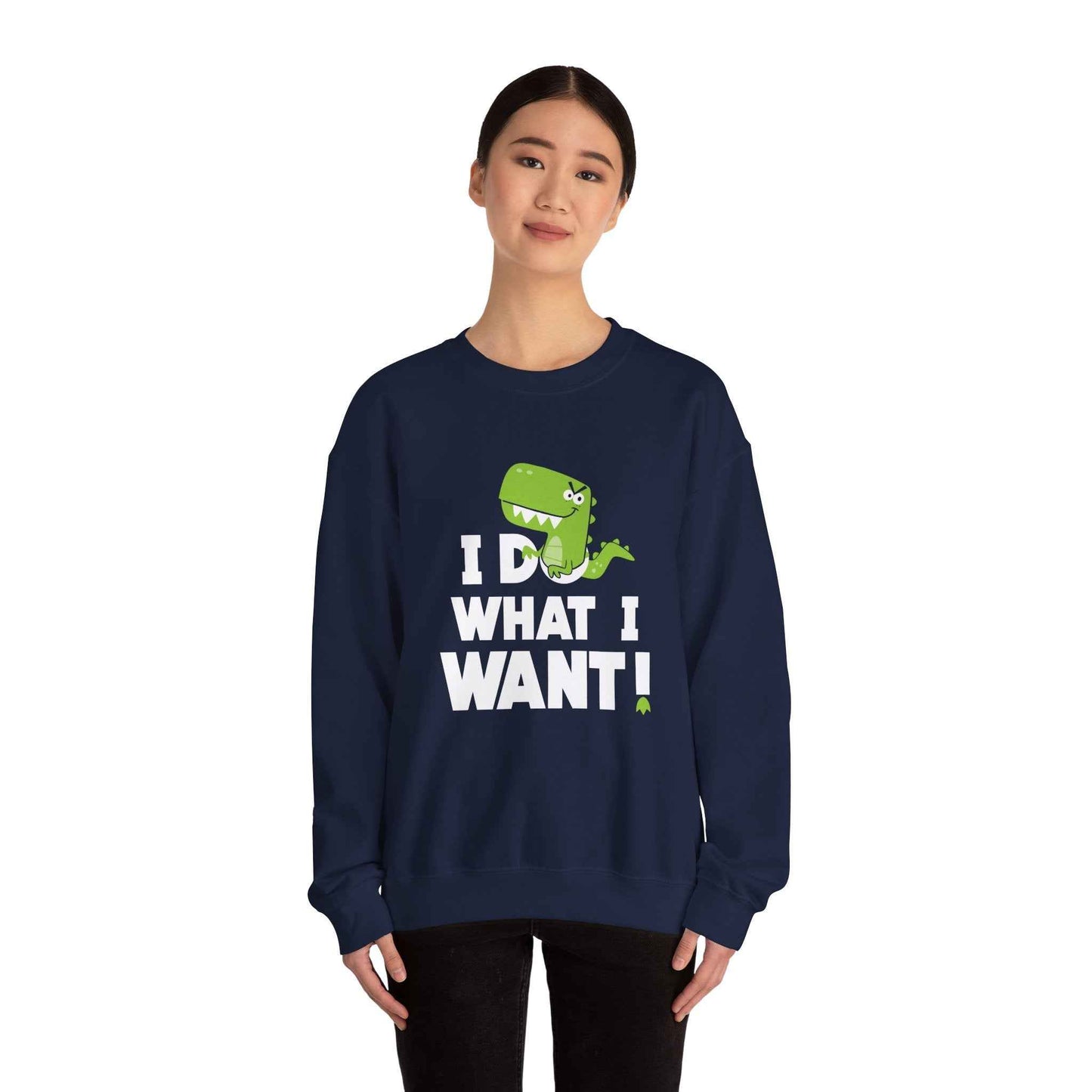 Dinosaur Quote Sweatshirt, Funny Crewneck, Gifts for Kids & Teens, Birthday or Holiday Apparel, Cute Graphic Sweater