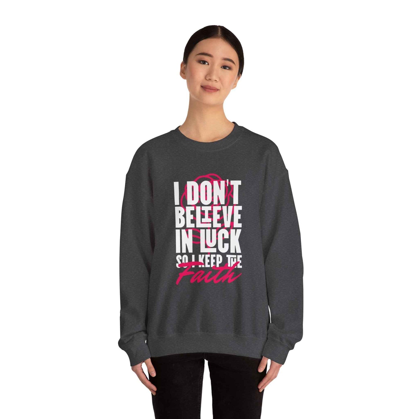 Inspirational Crewneck Sweatshirt - Motivational Apparel, Cozy Gift, Faith-Inspired Outfit, Trendy Casual Wear, Perfect for Holidays