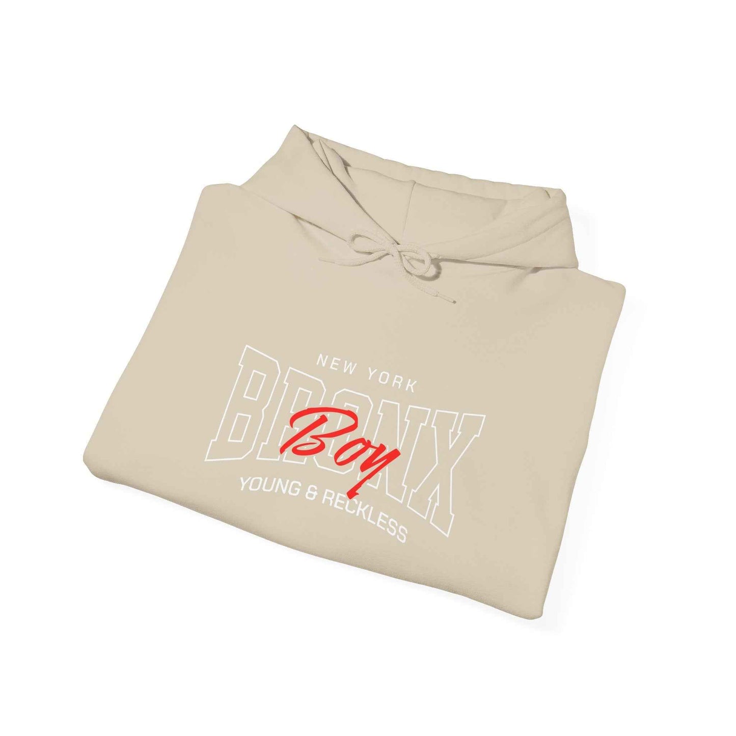 Bronx-themed Unisex Hoodie, Cozy Sweatshirt, Streetwear, Gift for Him/Her, New York Apparel, Young & Reckless Style