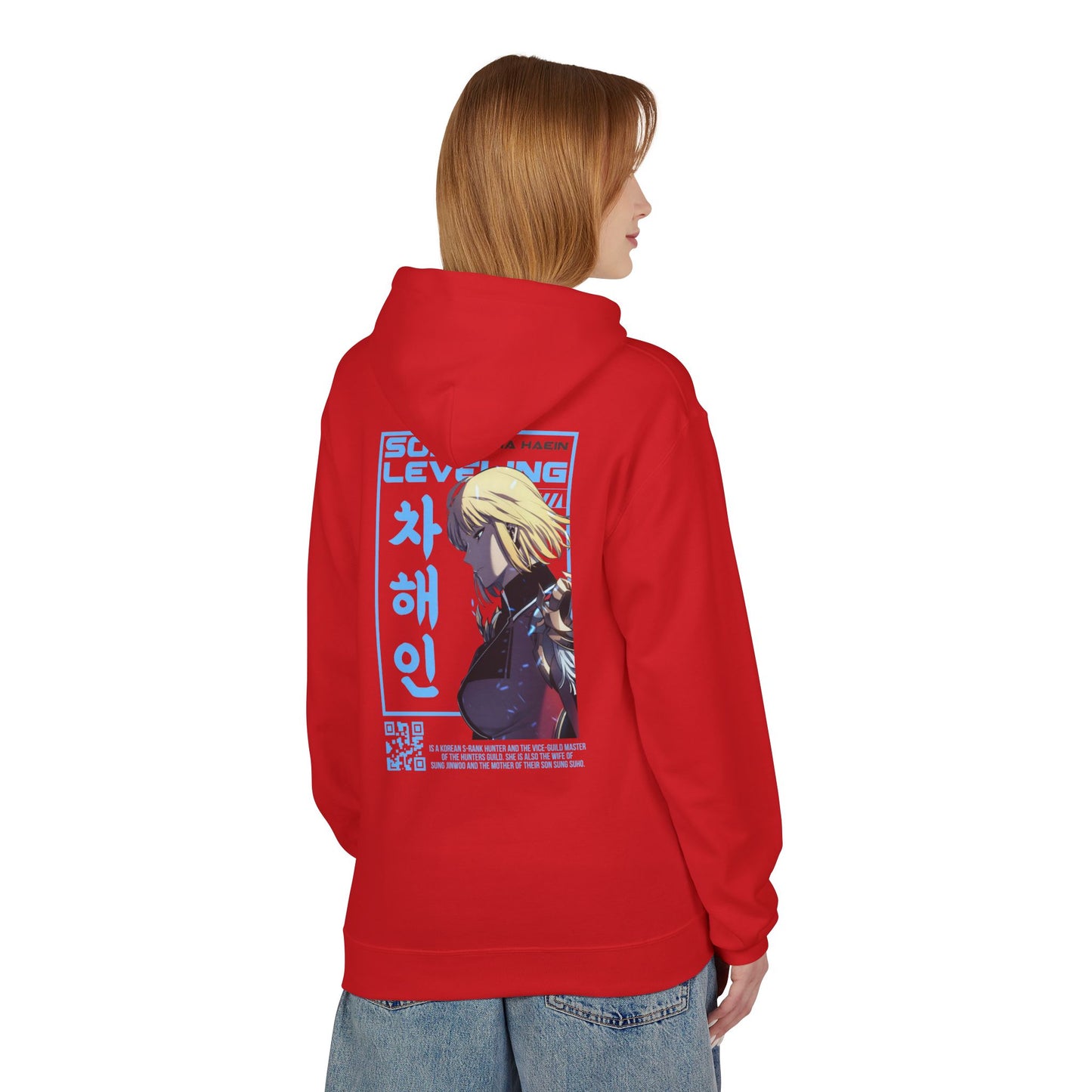 Hoodie — Solo Leveling Anime Graphic Pullover (Korean Text)