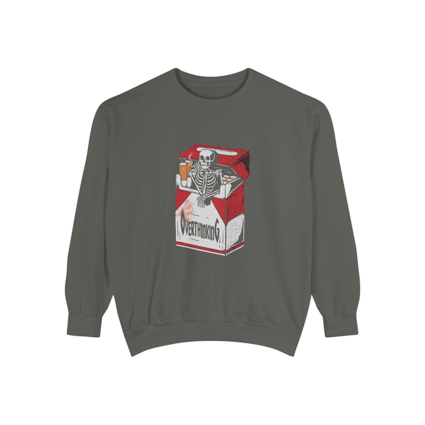 Skeleton Milk Carton Sweatshirt, Unisex Sweatshirt, Halloween Apparel, Funny Sweatshirt, Casual Fashion Printify