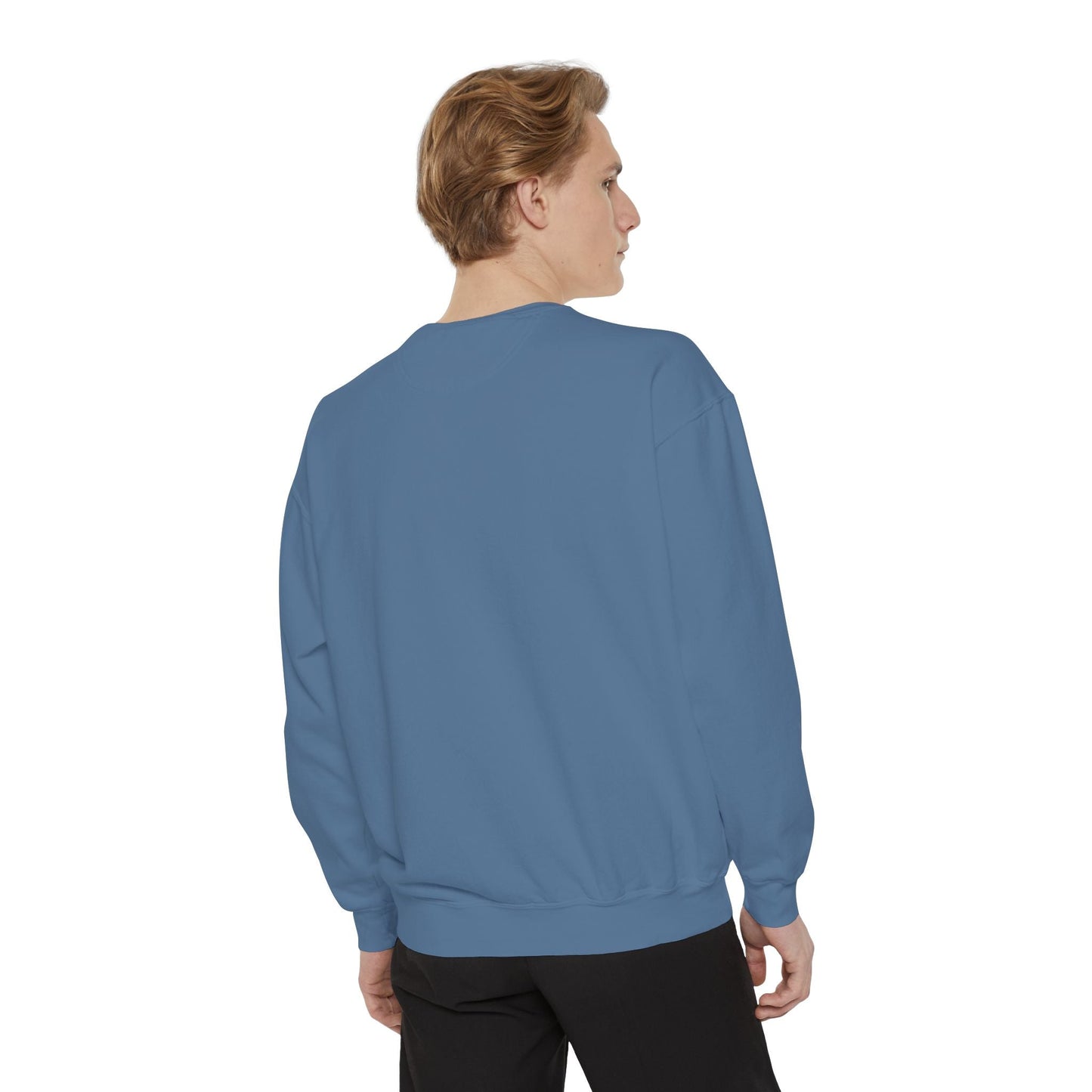 Snoop Dogg Inspired Unisex Garment-Dyed Sweatshirt - Hip Hop Style, Retro Fashion, Streetwear, Gift for Music Lovers, Cozy Apparel Printify