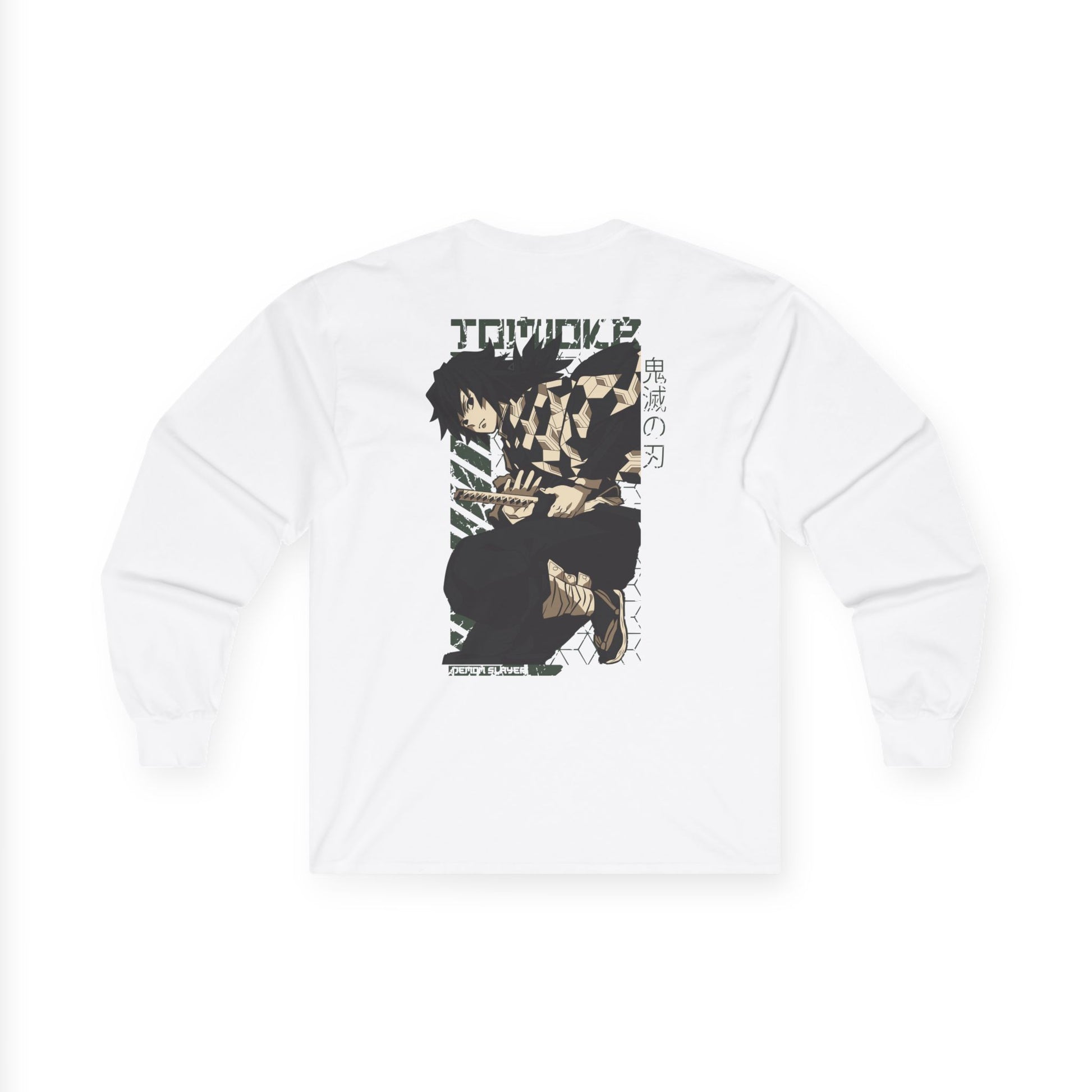 Long Sleeve Tee - Giyu Tomioka Water Hashira Demon Slayer Design Printify