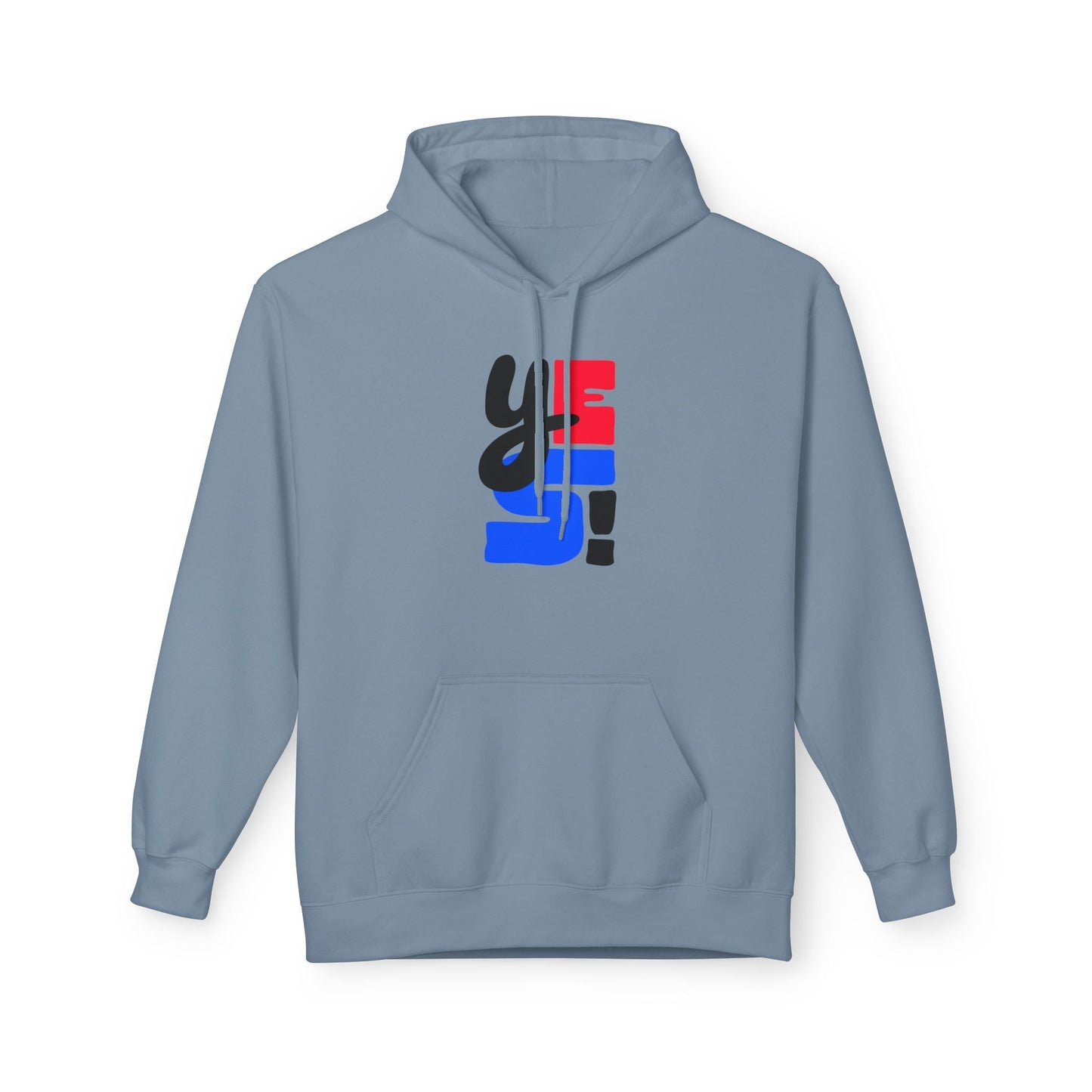 Fleece Hoodie with Bold Graphic Design, Comfortable Casual Wear for Everyday, Perfect for Holidays, Gifts for Friends, Layering Piece - Maklenn