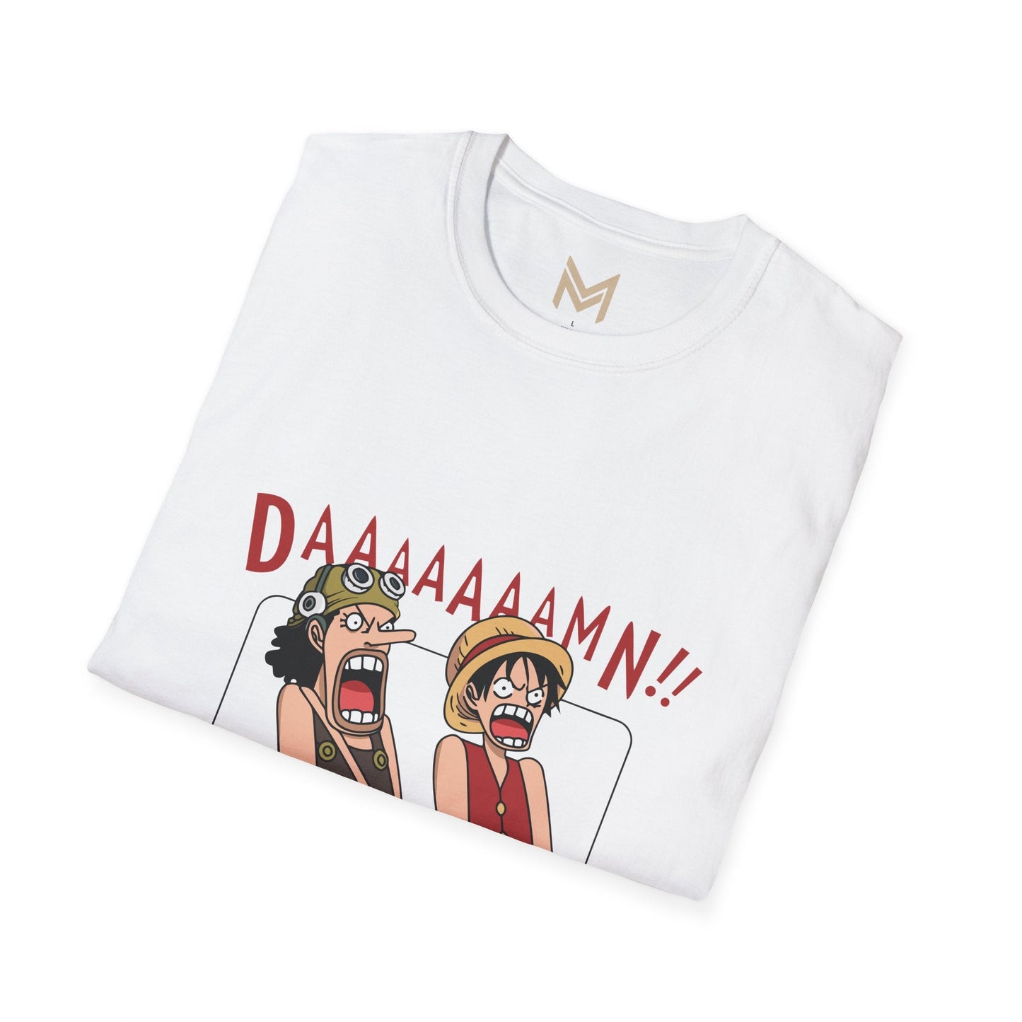 Funny Graphic Tee - DAAMMMN!! T-Shirt, Casual Wear, Gift for Friends, Anime Lovers, Birthday Gift, Everyday Humor - Maklenn