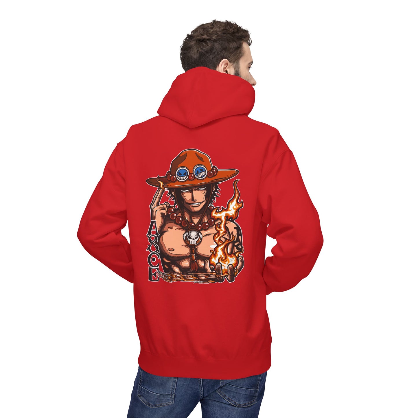 Ace Flame Hoodie — One Piece Anime Pullover