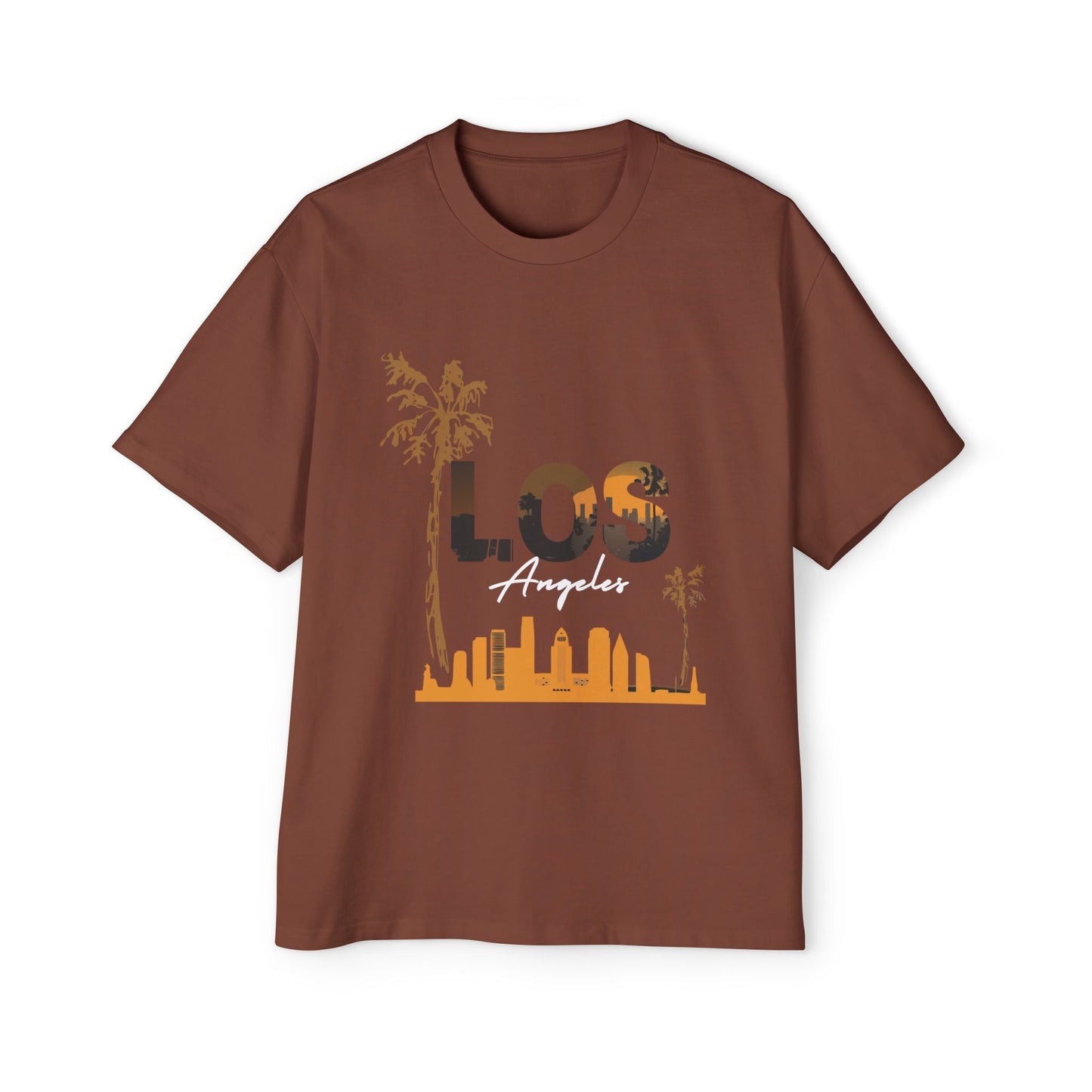 LA Oversized Tee - Casual Urban Wear, Gift for Him, Street Style, Summer Vibes, Travel Outfit, Comfortable Daily Wear - Maklenn