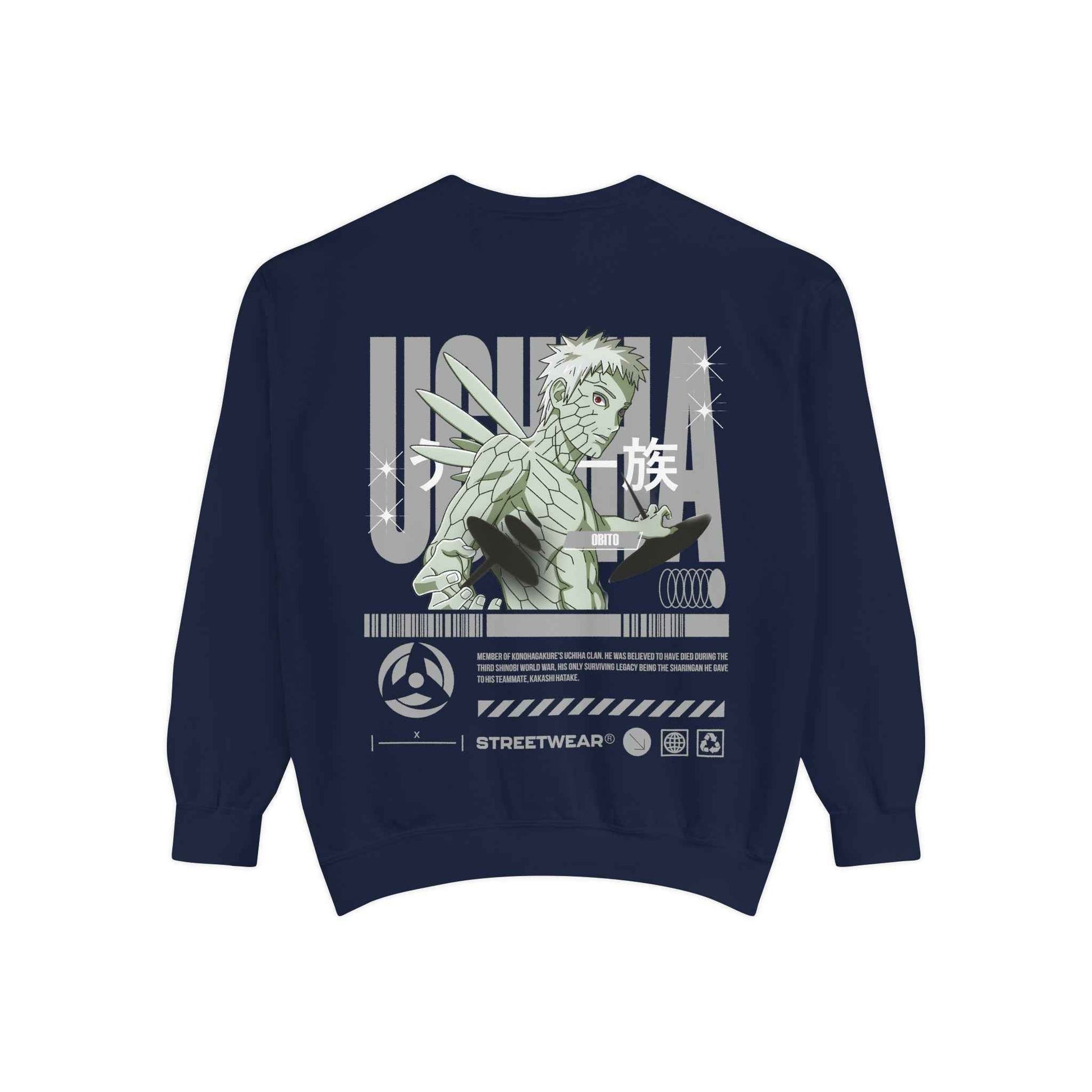 Anime Streetwear Sweatshirt - Uchiha Obito Design for Fans - Maklenn