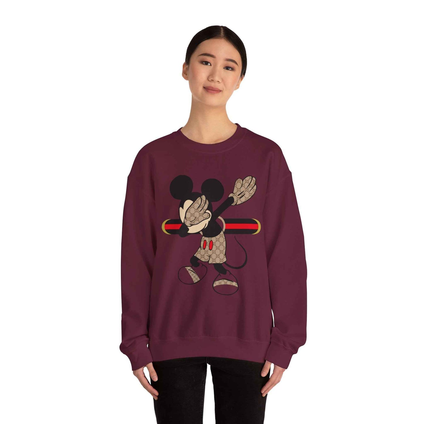 Mickey Mouse Graphic Crewneck Sweatshirt, Unisex Warm Casual Wear, Perfect for Disney Fans, Gift for Birthdays, Cozy Lounge Top