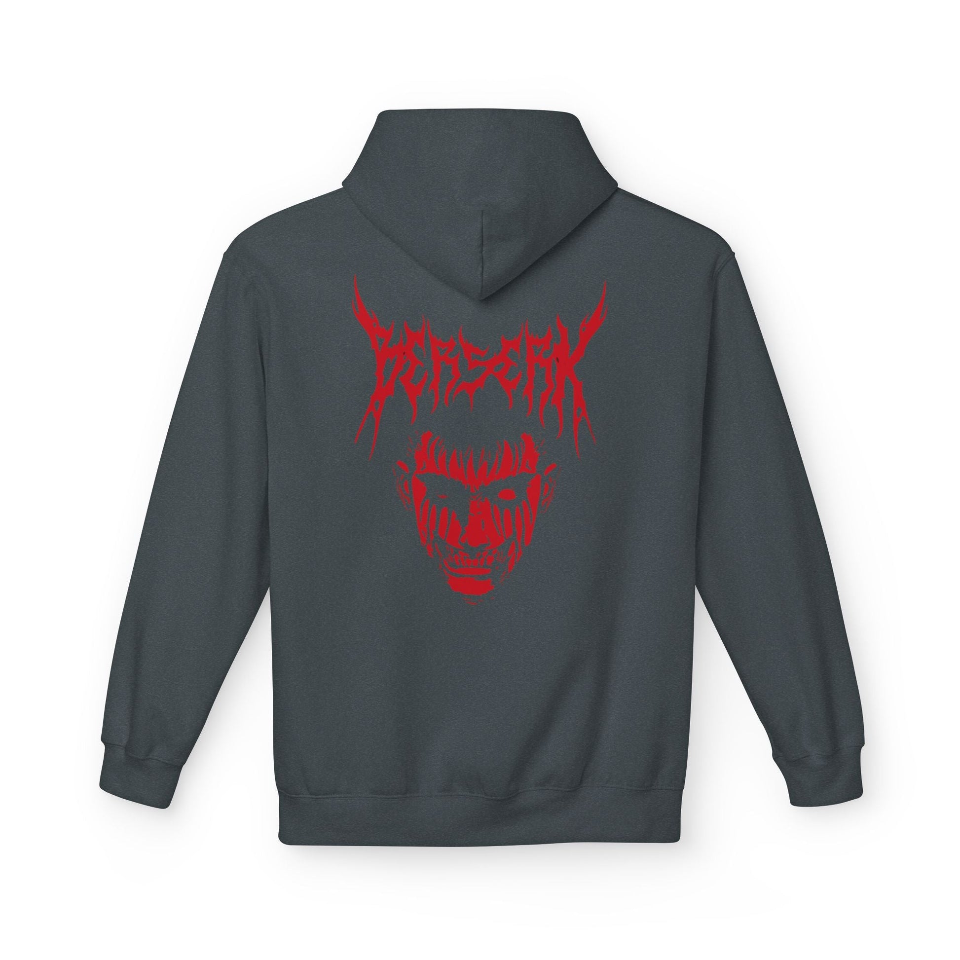 Gothic Graphic Hoodie, Unisex Streetwear, Cozy Fleece Sweatshirt, Perfect for Halloween, Edgy Fashion Gift, Unique Layering Piece - Maklenn