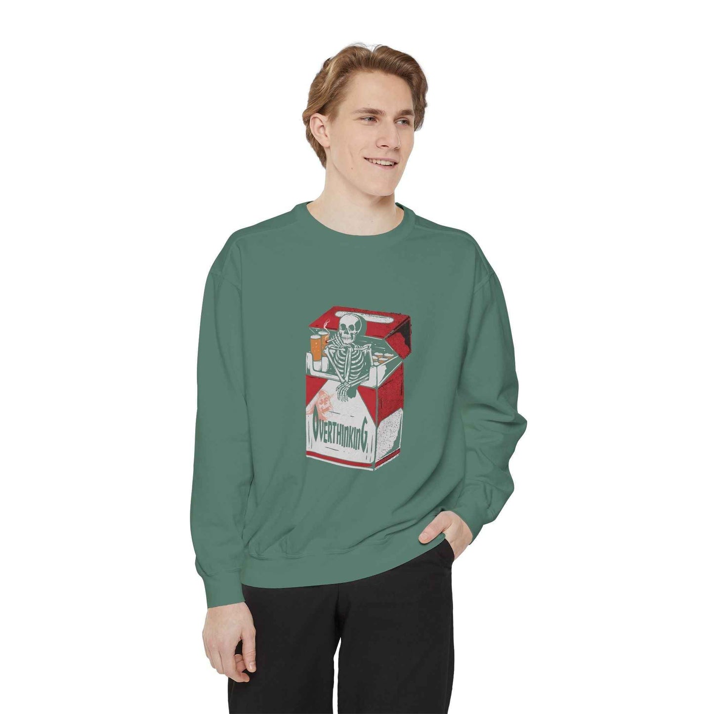 Skeleton Milk Carton Sweatshirt, Unisex Sweatshirt, Halloween Apparel, Funny Sweatshirt, Casual Fashion