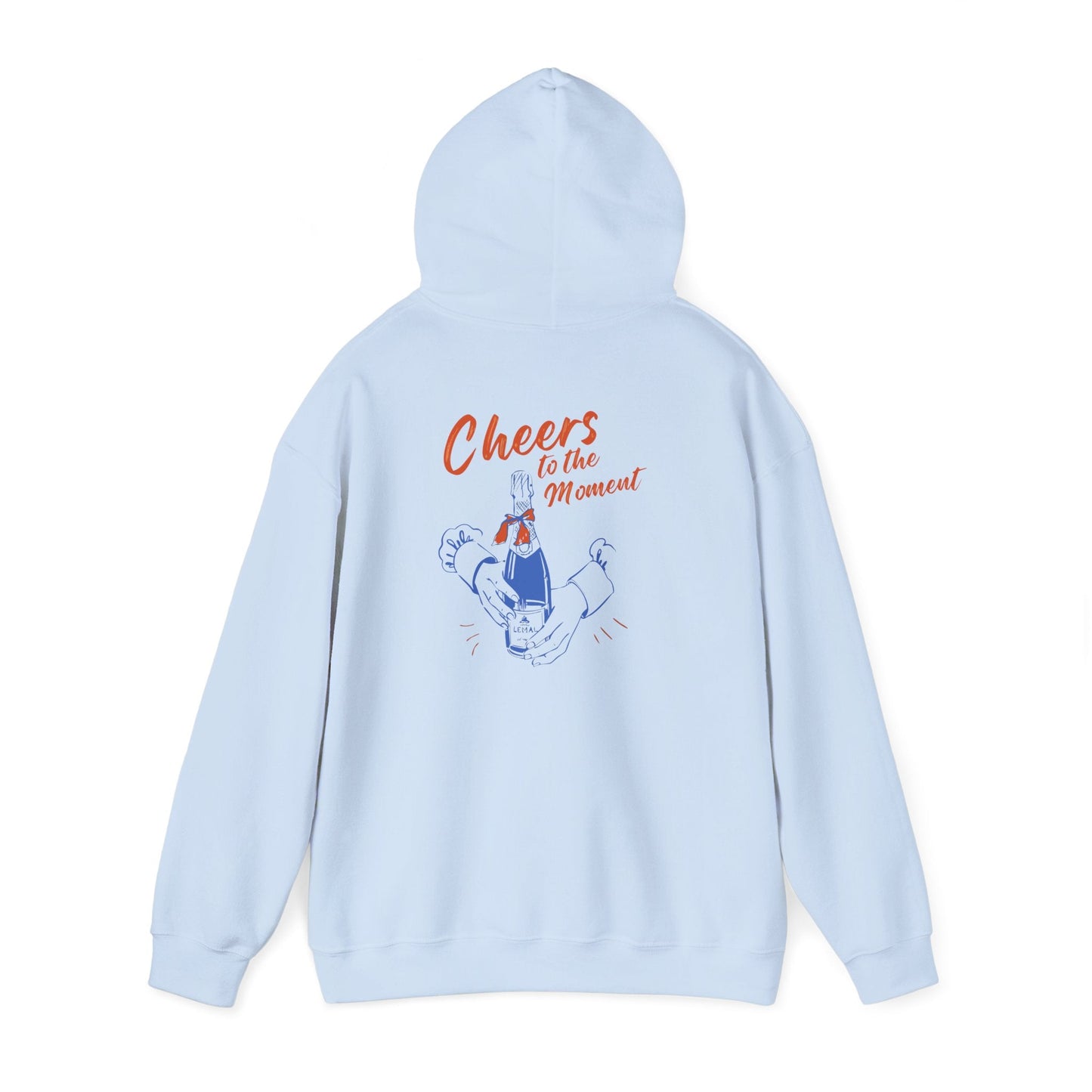 Cheers to the Moment Hoodie - Cozy Sweatshirt for Celebrations, Casual Wear, Gift for Friends, Unisex Apparel, Everyday Comfort - Maklenn