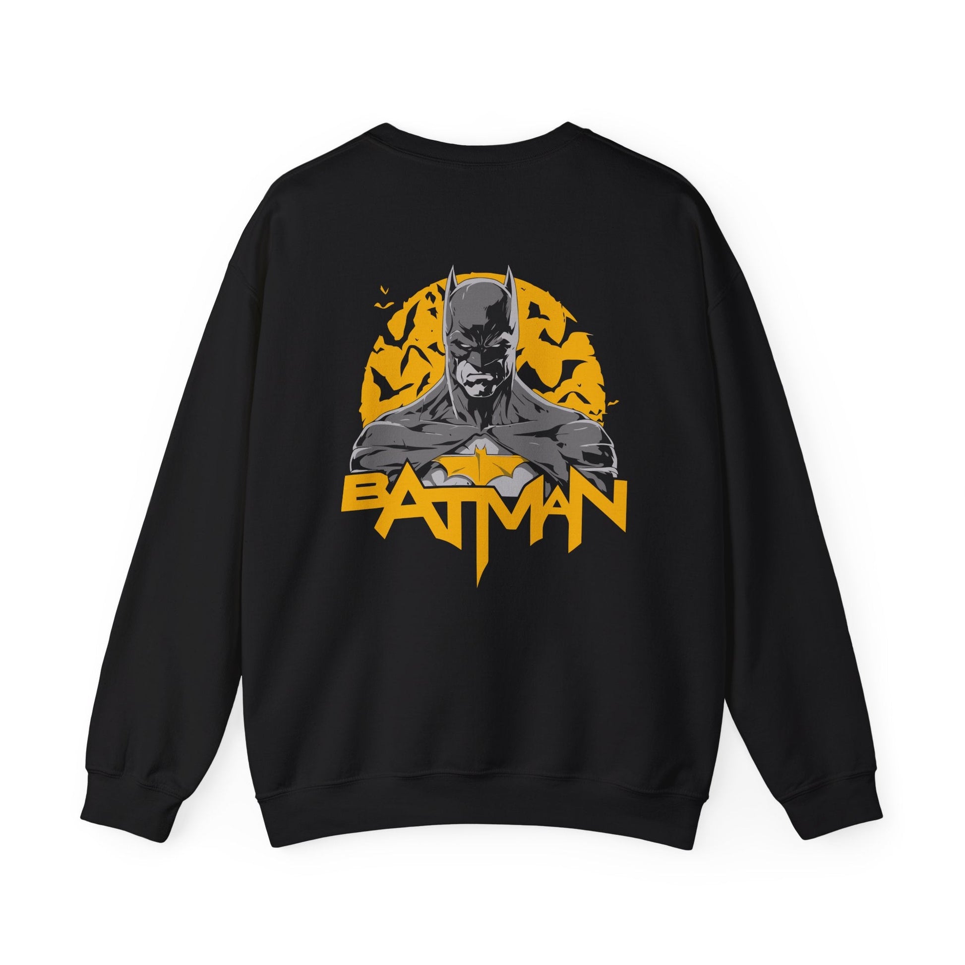 Batman Graphic Unisex Sweatshirt, Cozy Bat Symbol Sweater for Fans, Gift for Comics Lovers, Casual Wear, Birthday Gift, Halloween Apparel - Maklenn