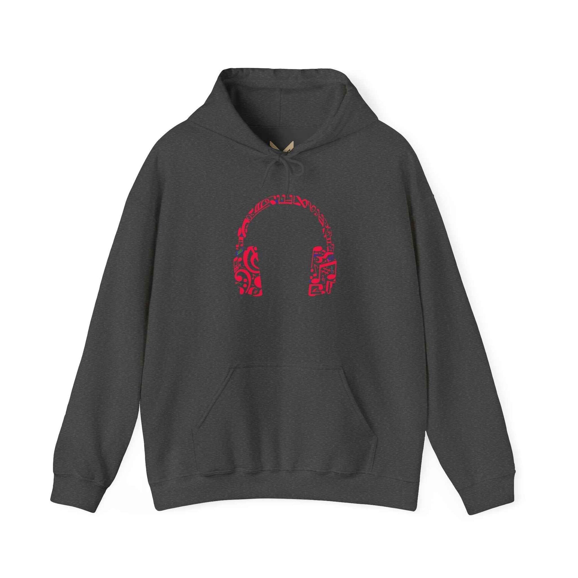 Music Vibes Hoodie - Cozy Unisex Sweatshirt for Music Lovers and Festival Goers with Headphones Design - Maklenn