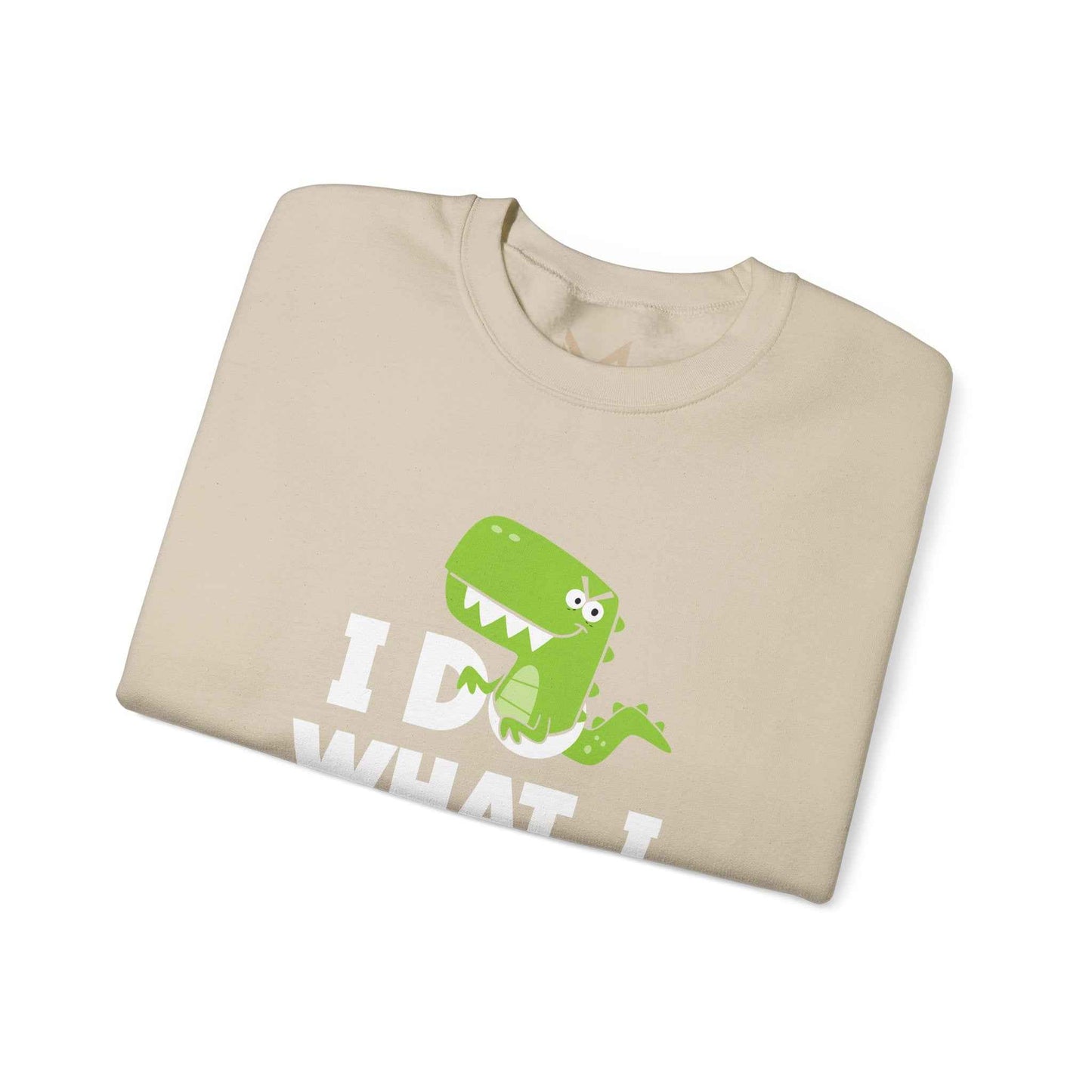 Dinosaur Quote Sweatshirt, Funny Crewneck, Gifts for Kids & Teens, Birthday or Holiday Apparel, Cute Graphic Sweater