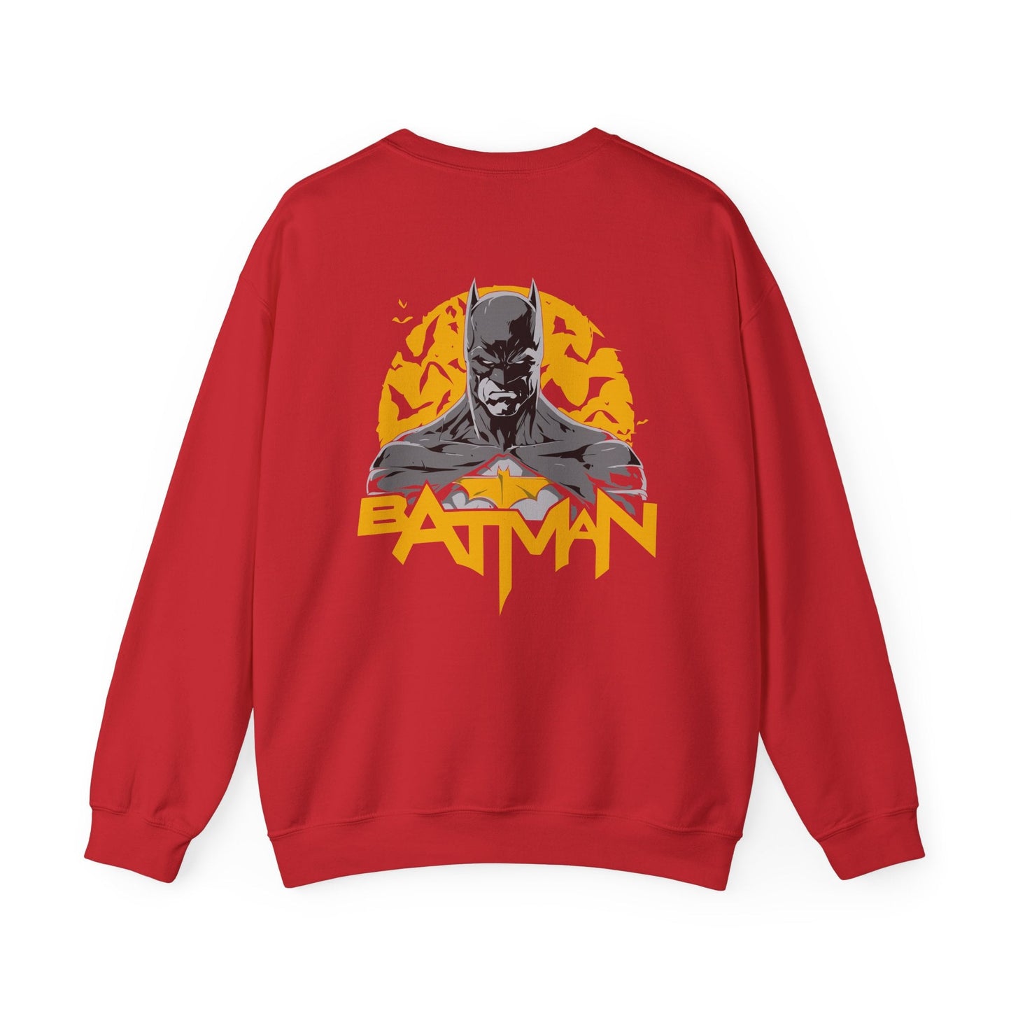Batman Graphic Unisex Sweatshirt, Cozy Bat Symbol Sweater for Fans, Gift for Comics Lovers, Casual Wear, Birthday Gift, Halloween Apparel - Maklenn